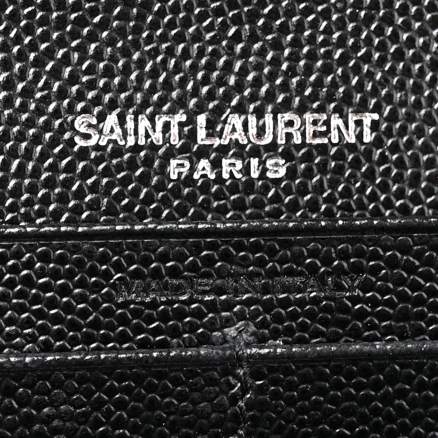 Grain De Poudre Matelasse Chevron Monogram Flap Wallet Black