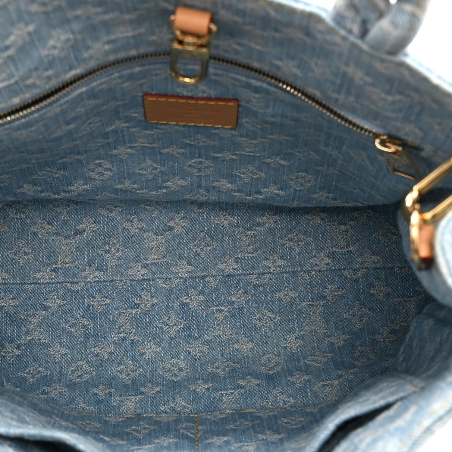 Monogram Washed Denim Let Go PM Sky Blue