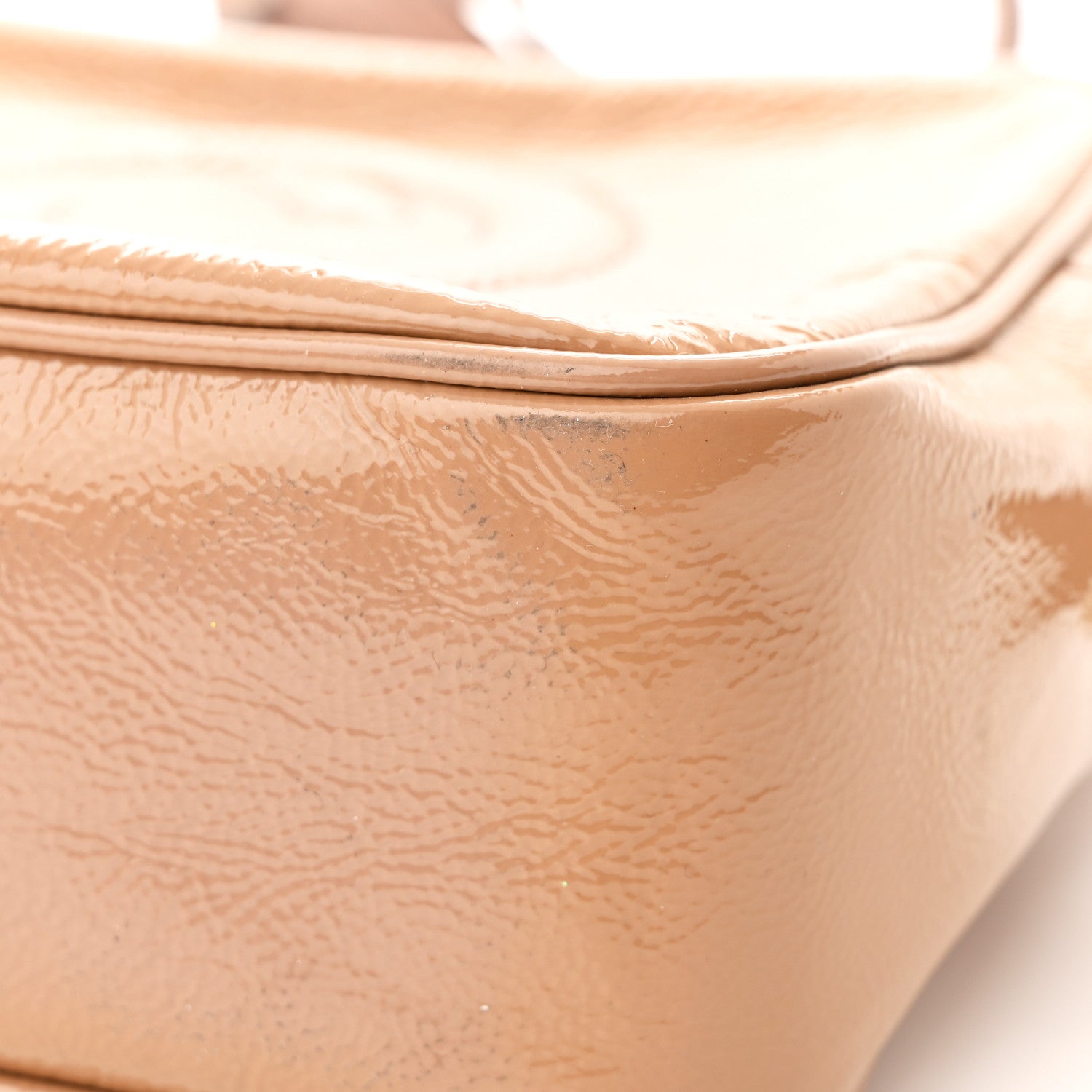 Vernice Naplack Small Soho Disco Bag Dark Cipria