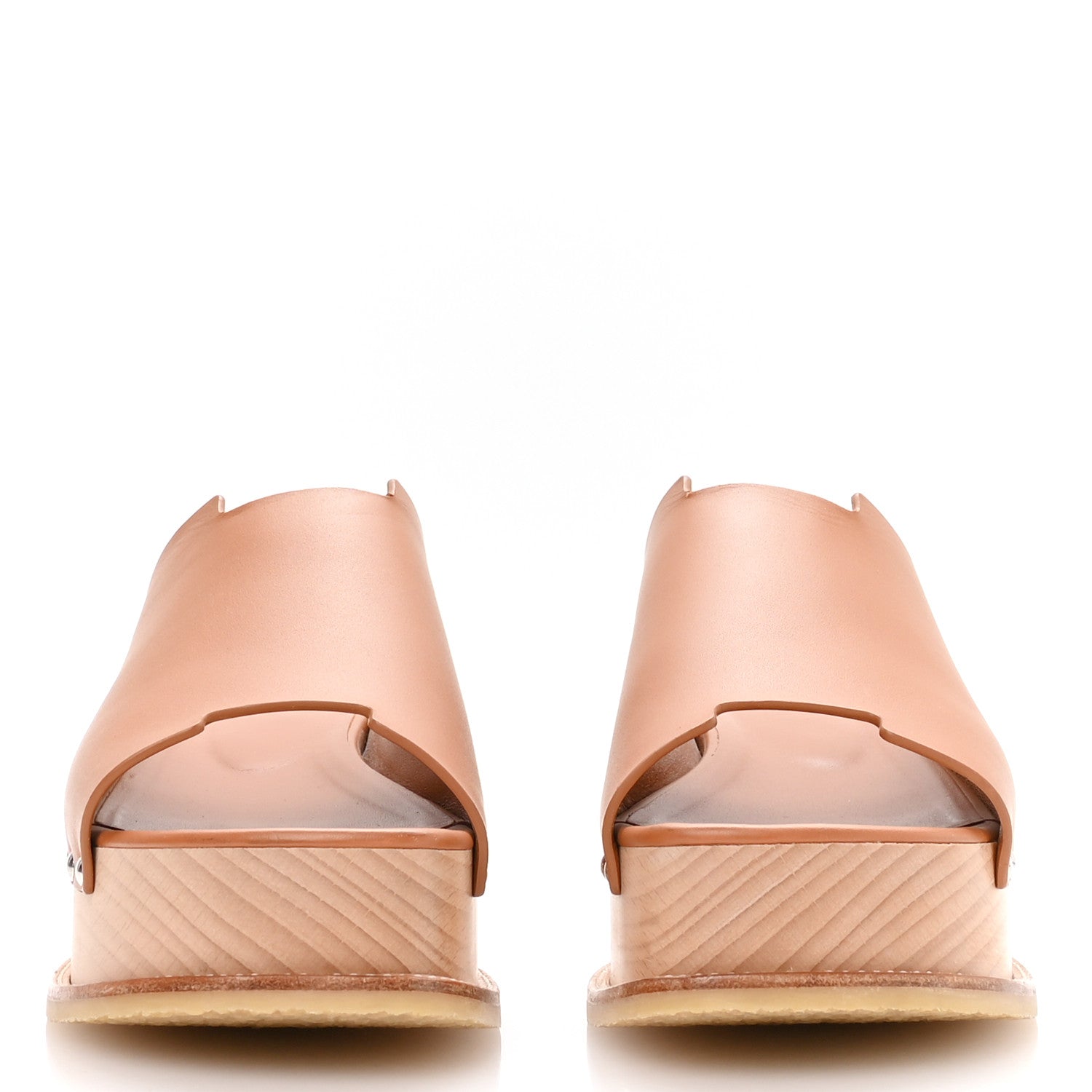 Calfskin Ellipse Mules 38 Marron Glaise