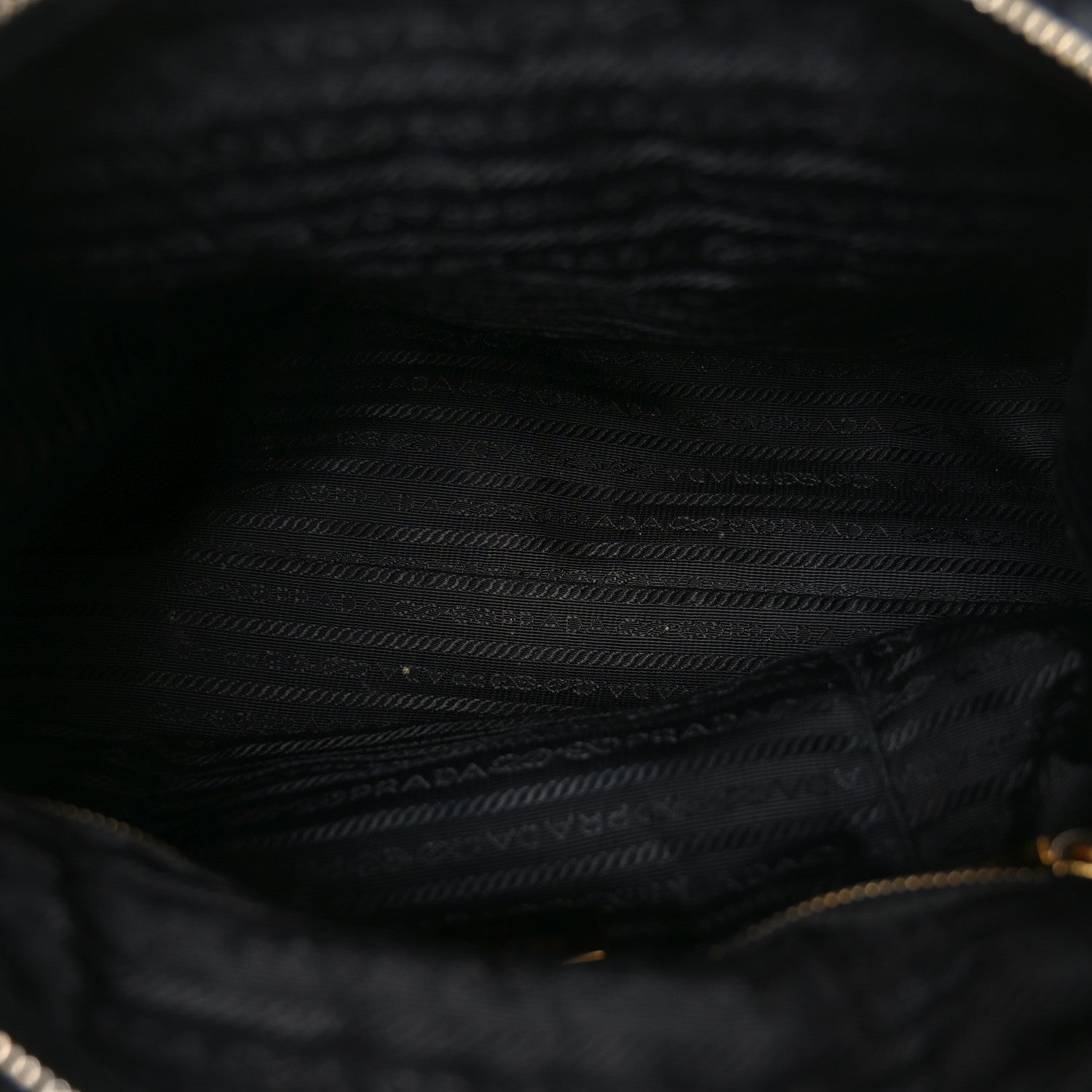Tessuto Nylon Saffiano Shopping Tote Black