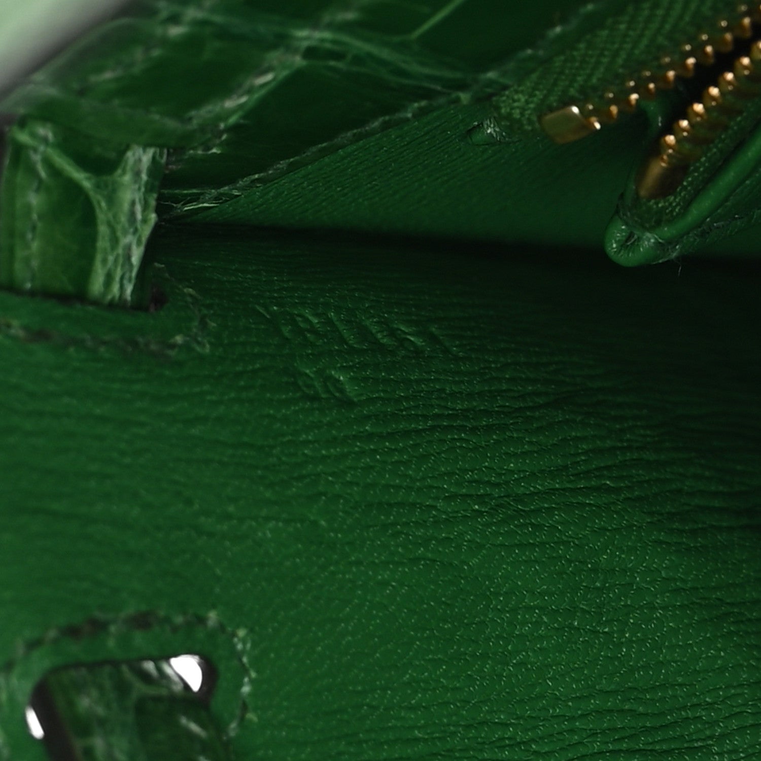 Shiny Alligator Kelly Sellier 25 Cactus