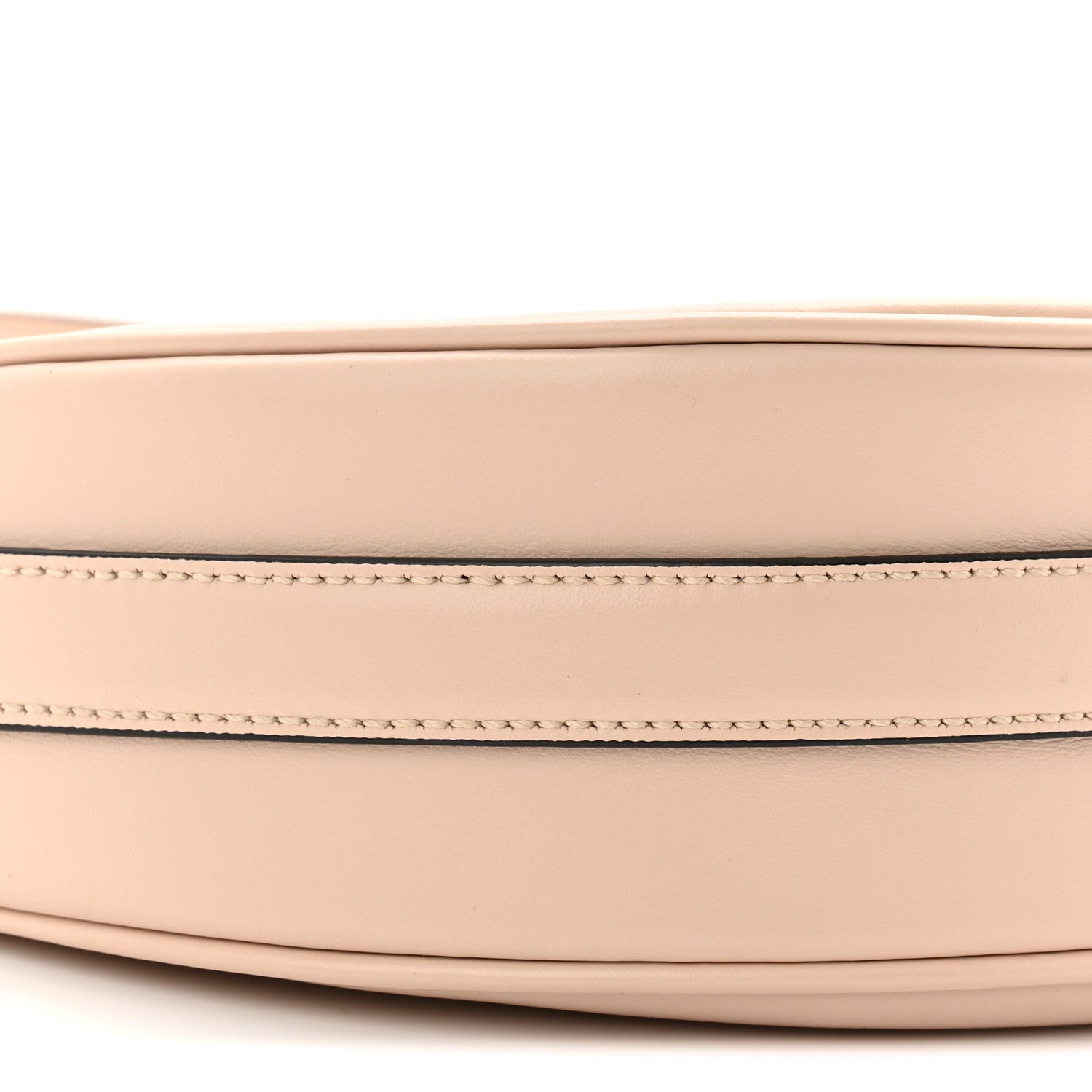 Soft Calfskin Arque Shoulder Bag Travertino