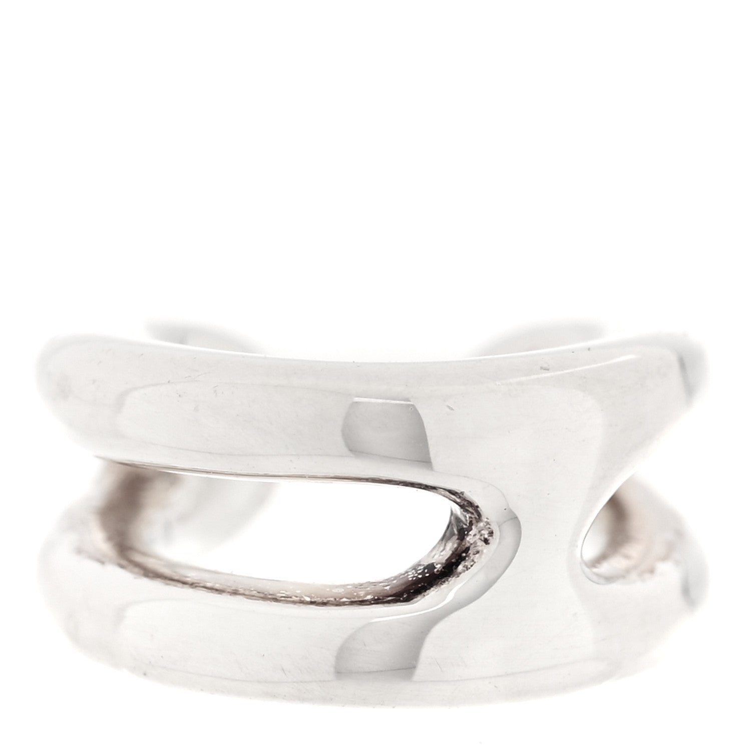 Sterling Silver Chaine D'Ancre Punk Single Ear Cuff Earring