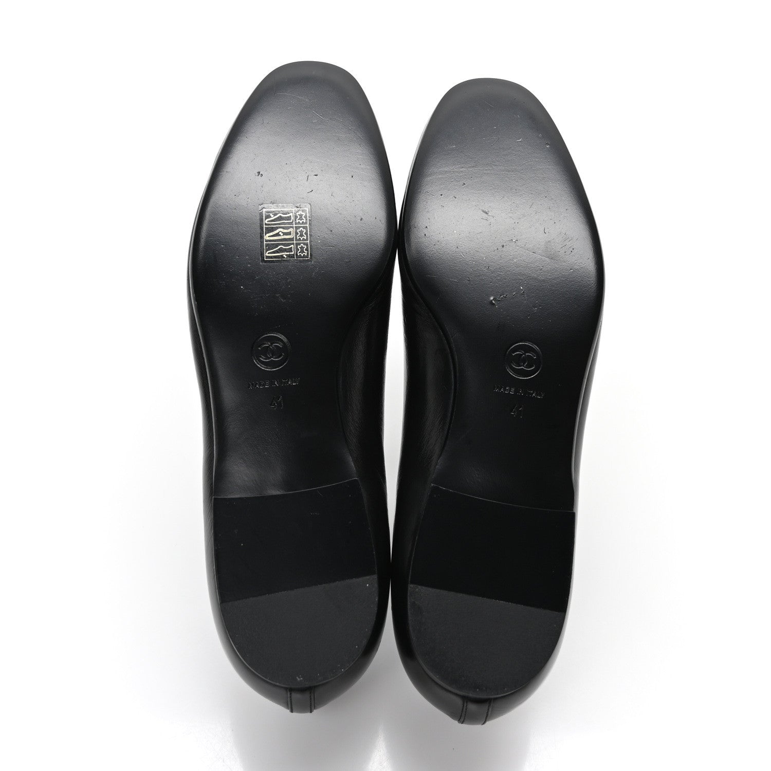 Lambskin CC Loafers 41 Black