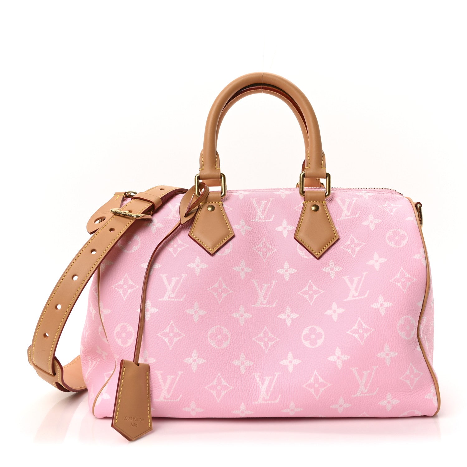 Calfskin Monogram Speedy P9 Bandouliere 30 Candy