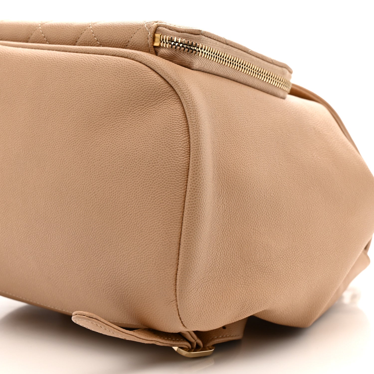 Caviar Quilted Business Affinity Backpack Beige