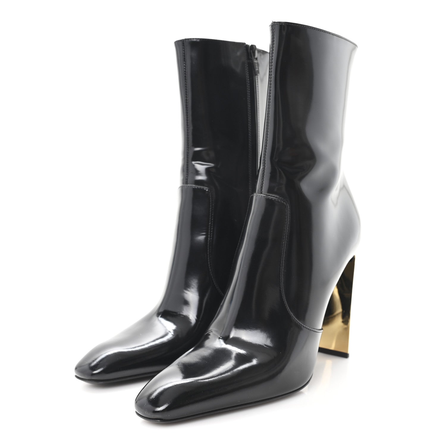 Vitello Marilyn Auteuil 105 Ankle Zip Boots 40 Black