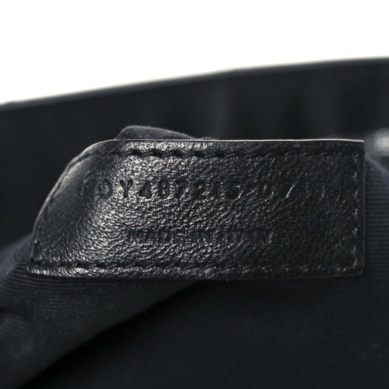Calfskin Y Quilted Monogram Large Loulou Chain Satchel Black