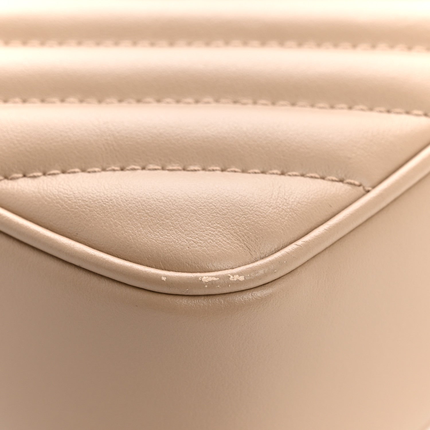 Calfskin Matelasse Monogram Lou Camera Bag Dark Beige