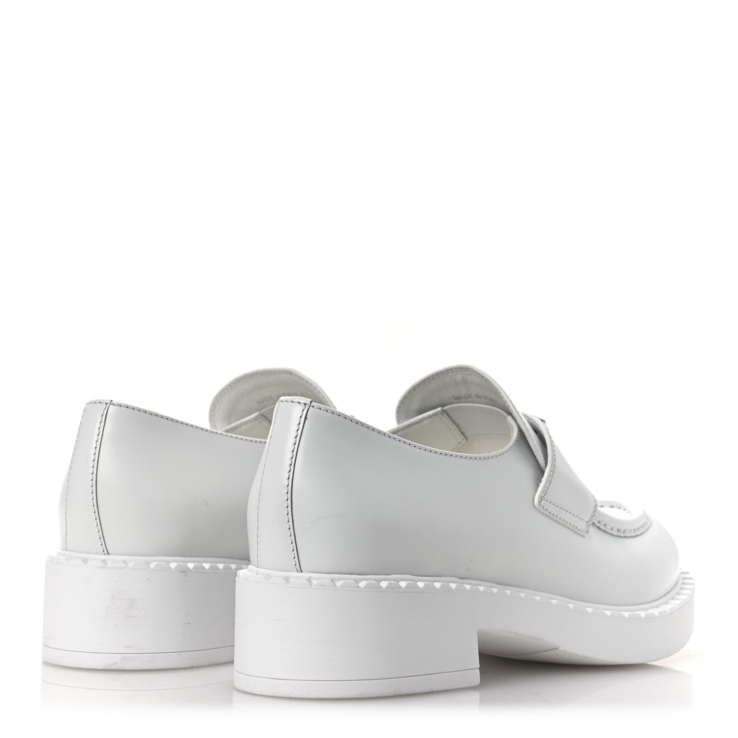 Spazzolato Triangle 50mm Loafers 41 White