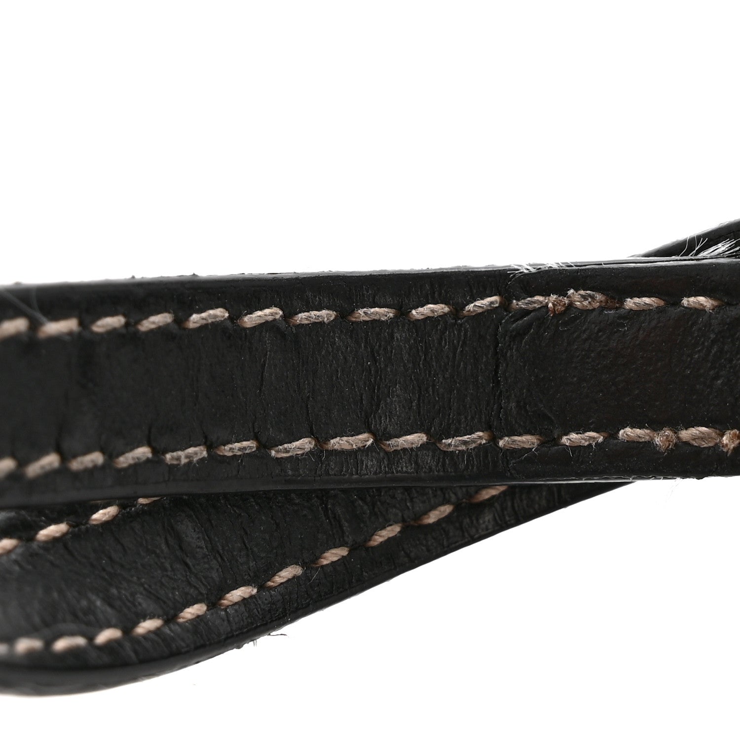 Calfskin Luggage Tag Black