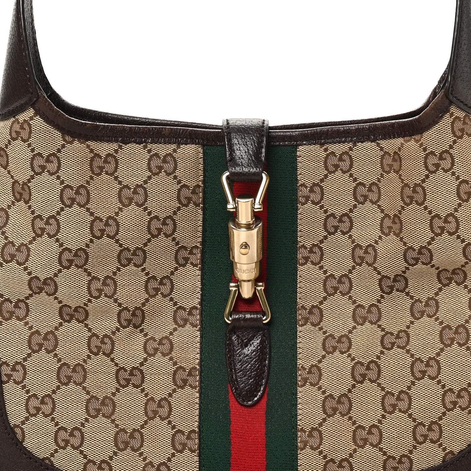 Monogram Web Jackie O Hobo Dark Brown