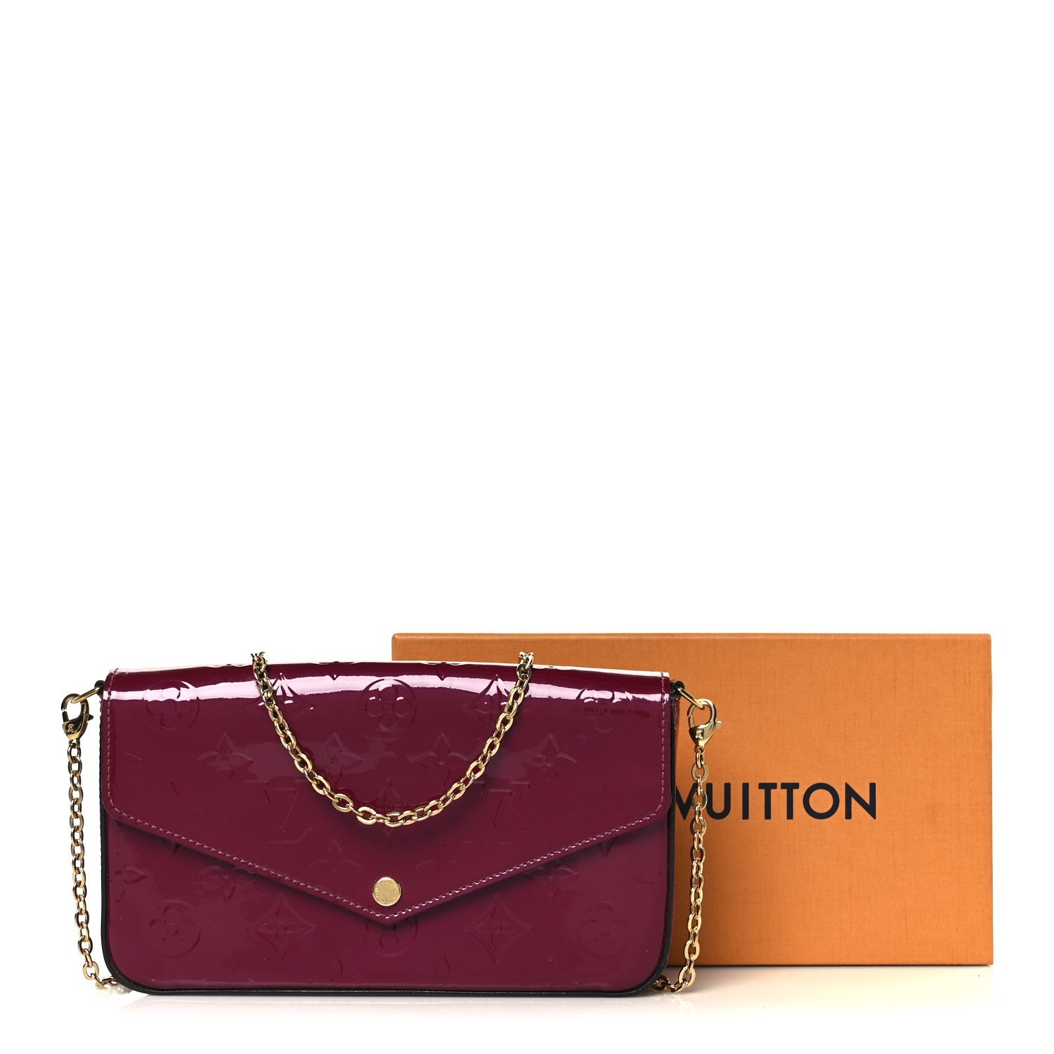 Vernis Felicie Chain Wallet Magenta