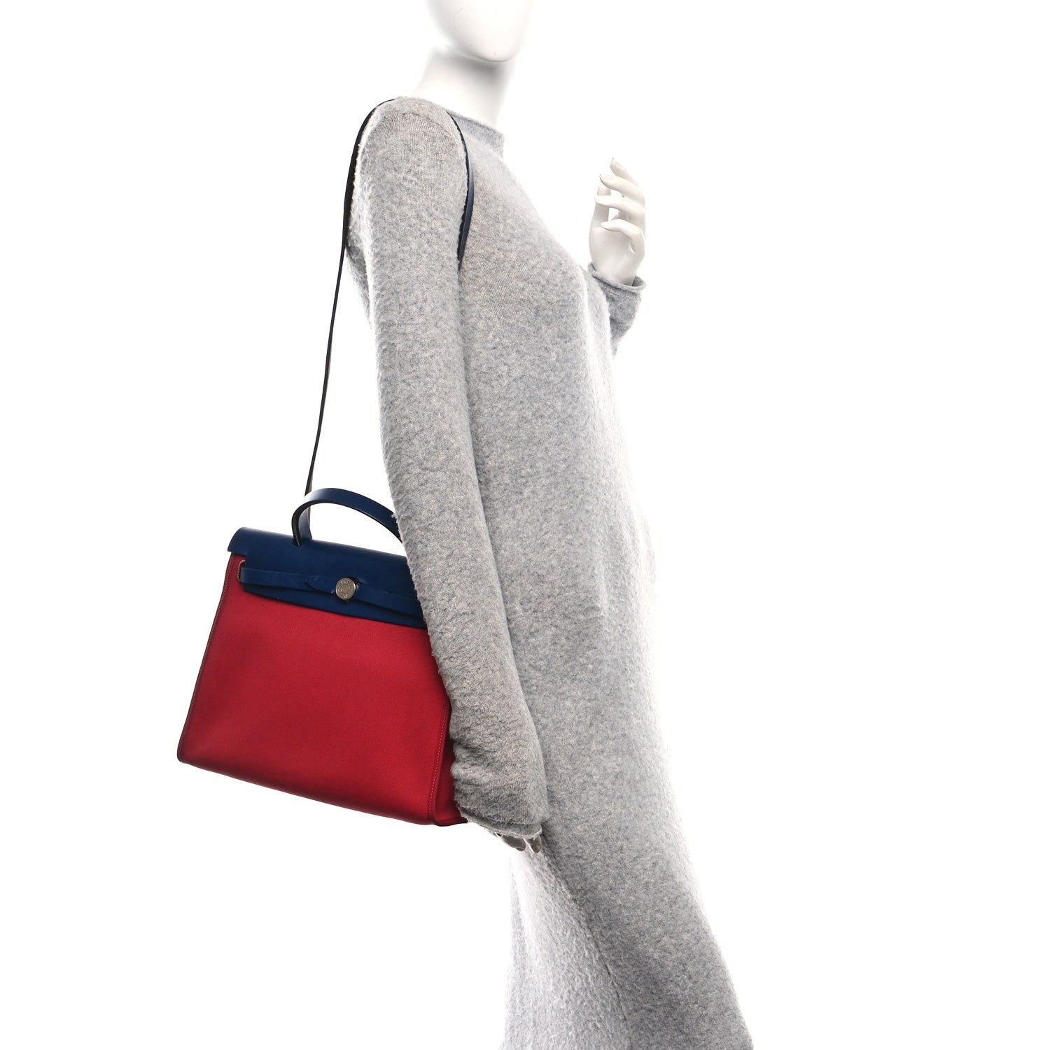 Military Toile Vache Hunter Herbag Zip 31 PM Rouge Grenat Bleu Saphir