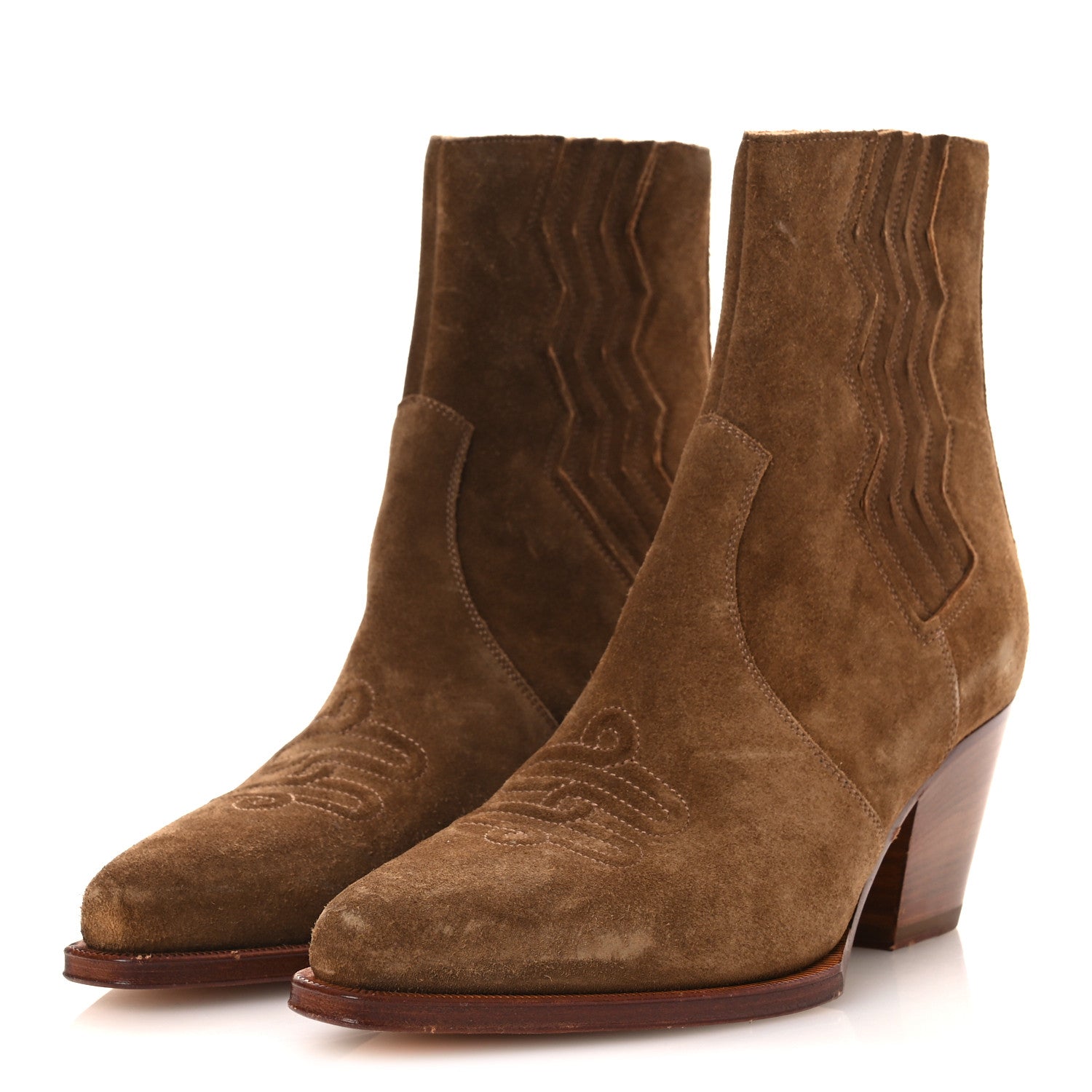 Suede Womens Vegas Ankle Boot 40 Brun Fume