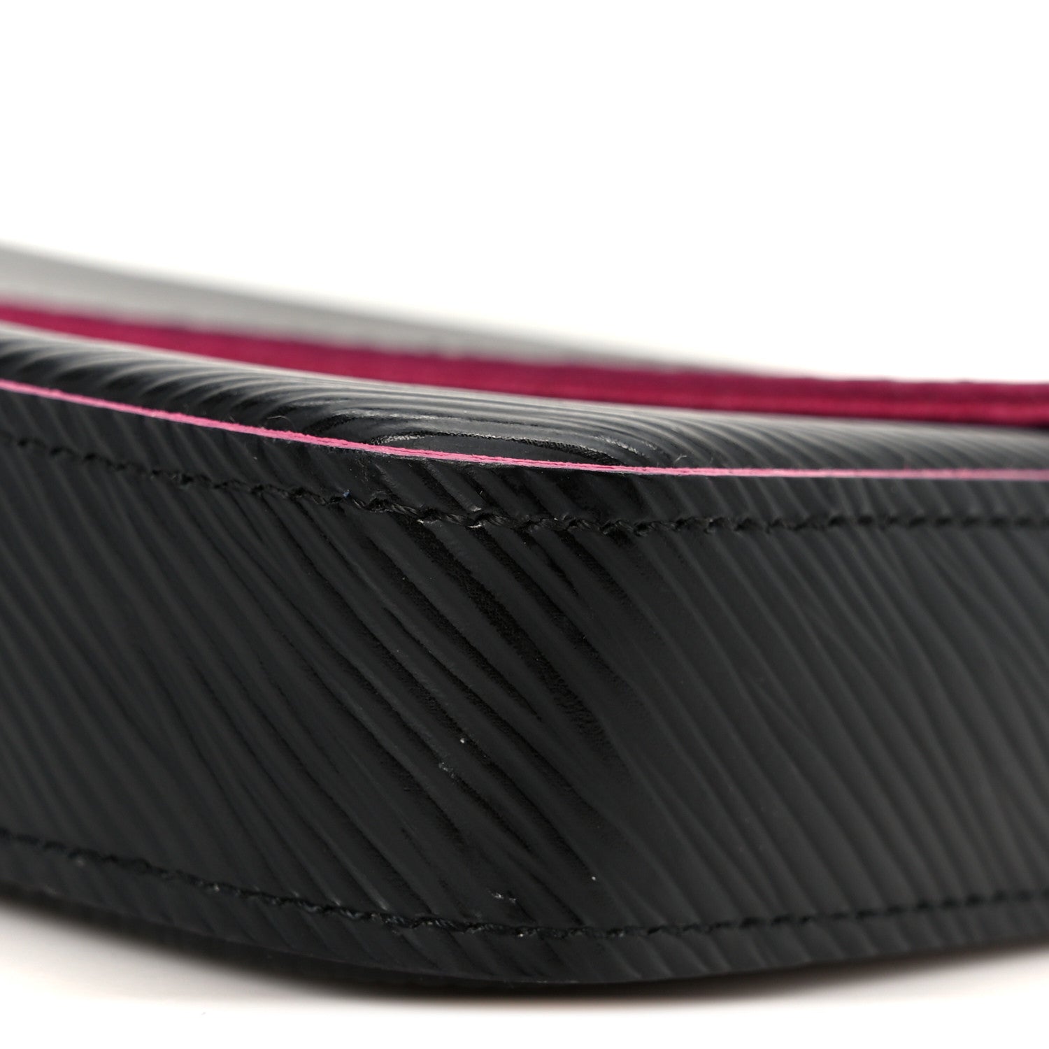 Epi Pochette Felicie Black Hot Pink