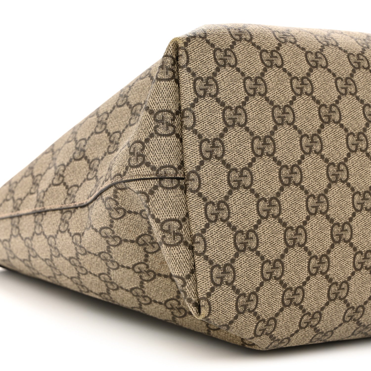 GG Supreme Monogram Medium Ophidia Shopping Tote Brown