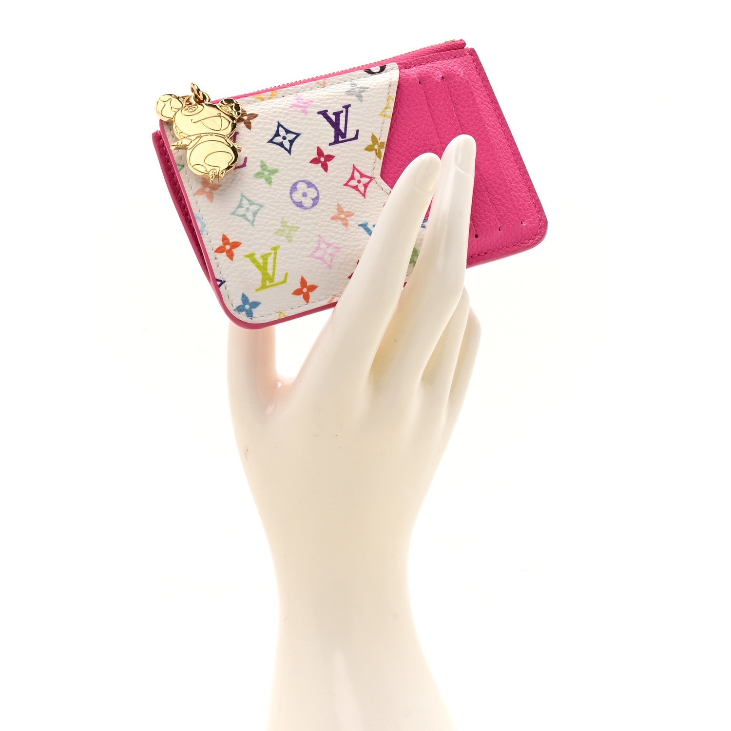 LV X TM Monogram Romy Card Holder Kawaii Pink