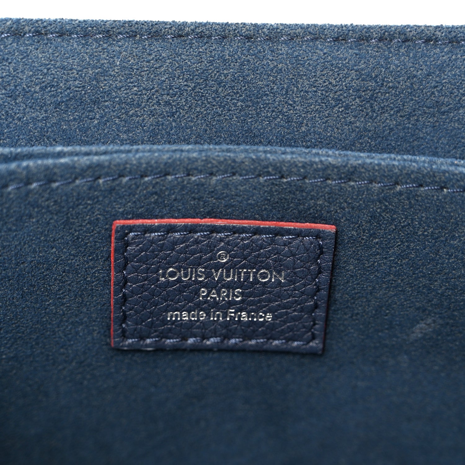 Soft Calfskin My Lockme Top Handle Marine Rouge