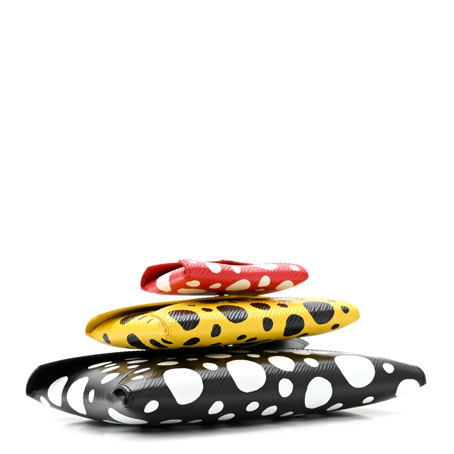 LV X YK Epi Kirigami Pochette Set Black Red Yellow