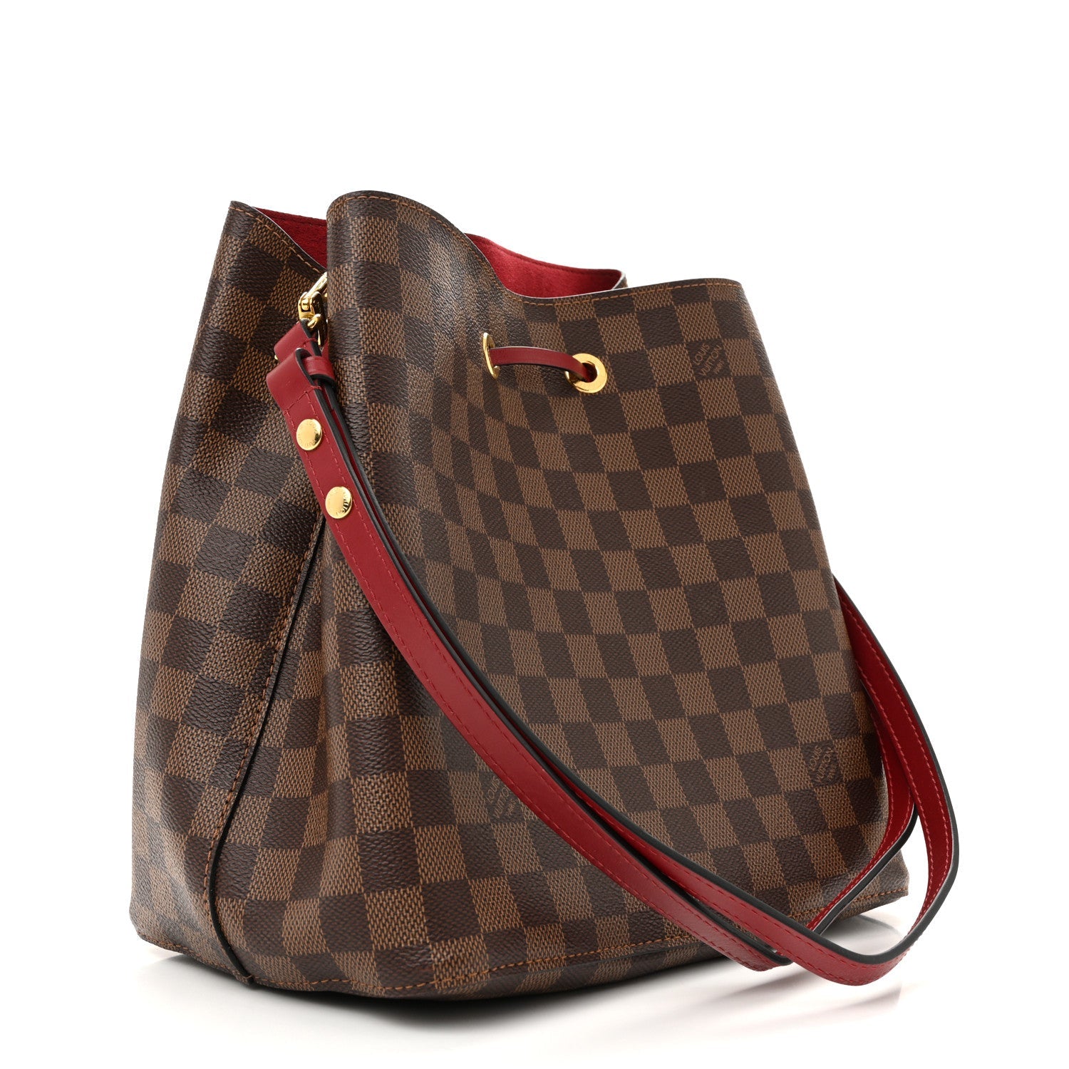 Damier Ebene Neonoe MM Cherry Berry