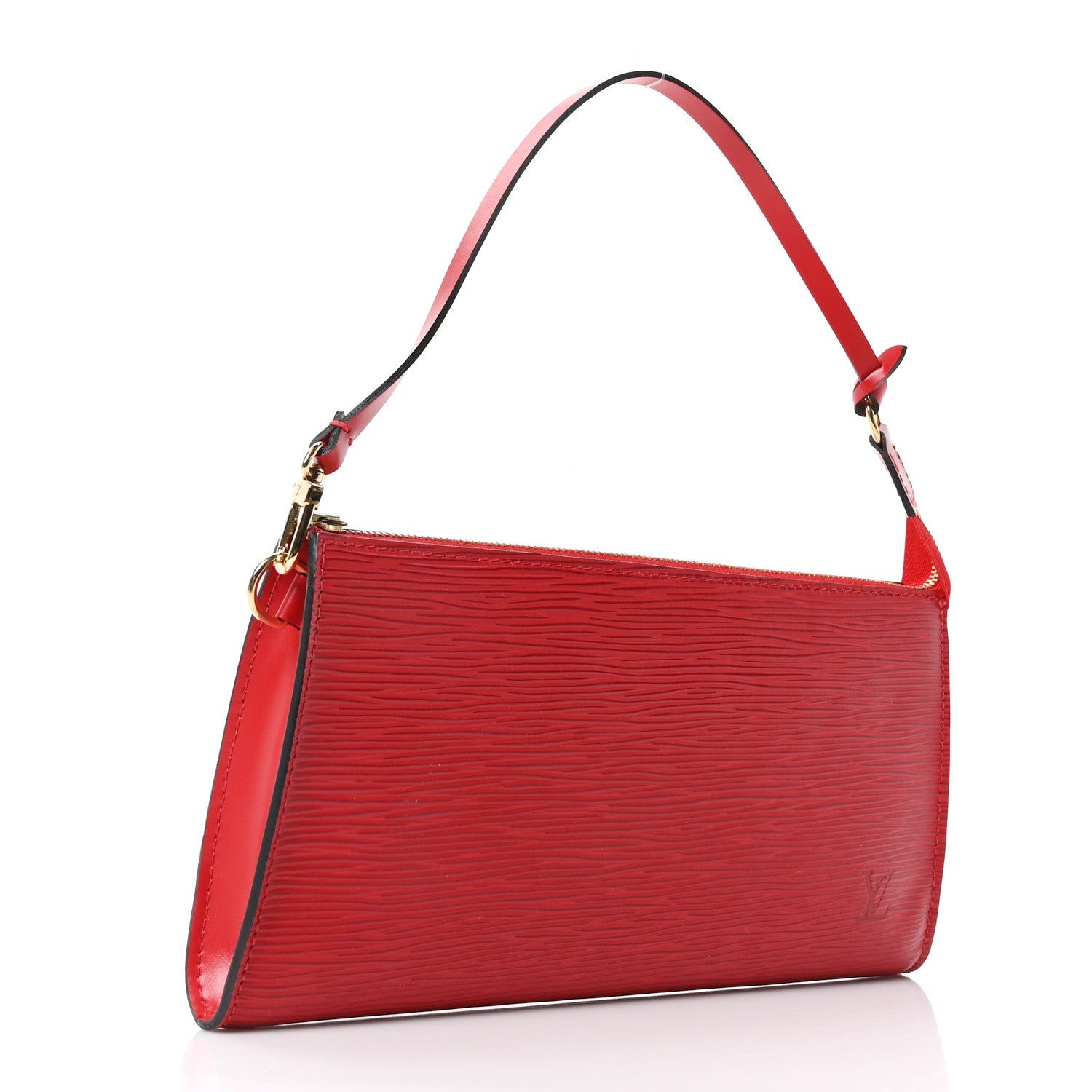 Epi Pochette Accessories 24 Castillan Red