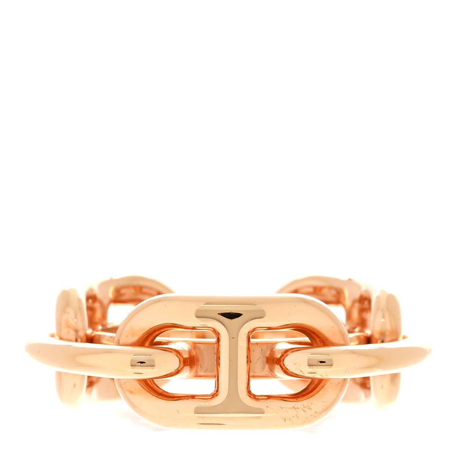 Plated Brass Regate Scarf Ring Plaque Or Rose