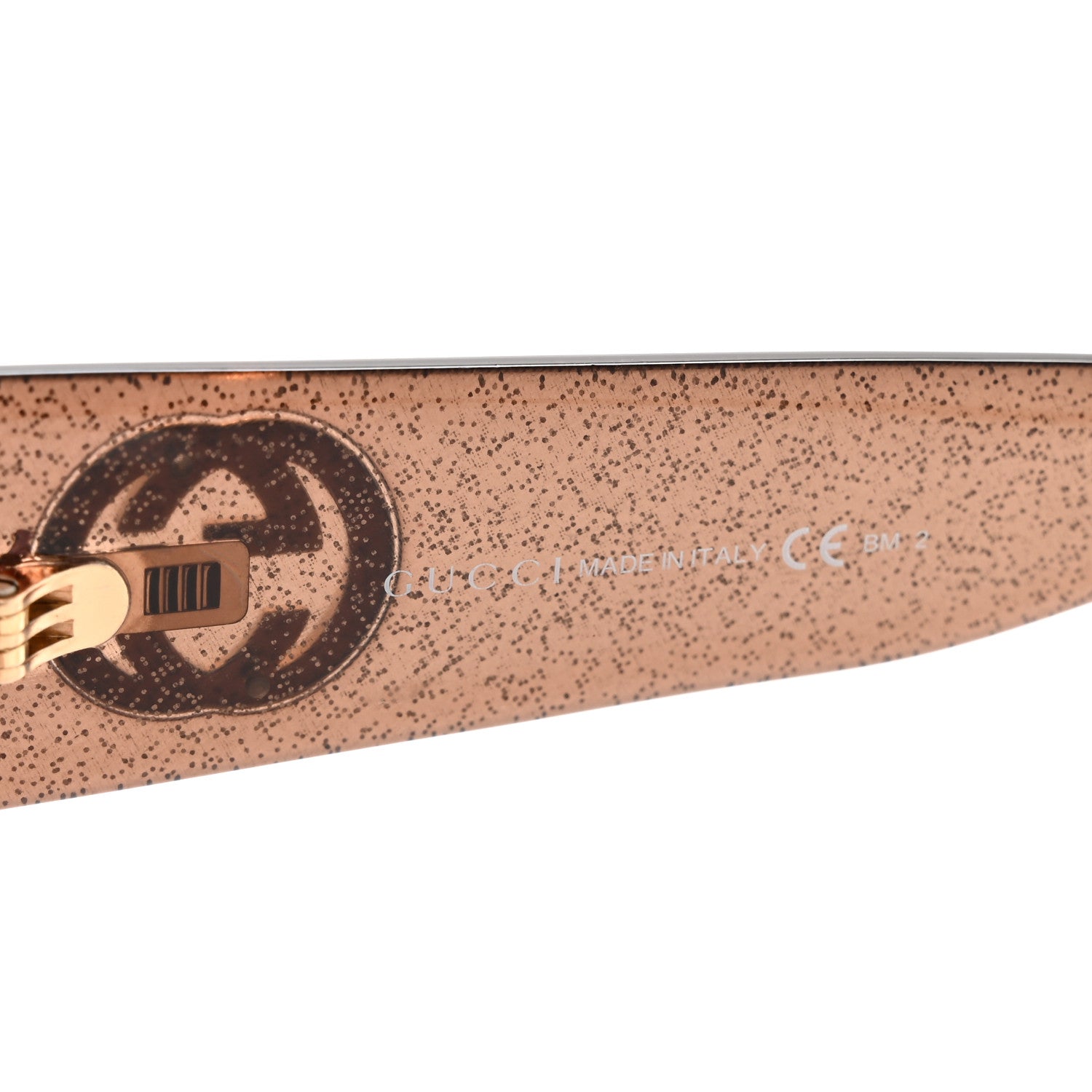 Glitter Acetate Square Frame Sunglasses GG3814S Brown
