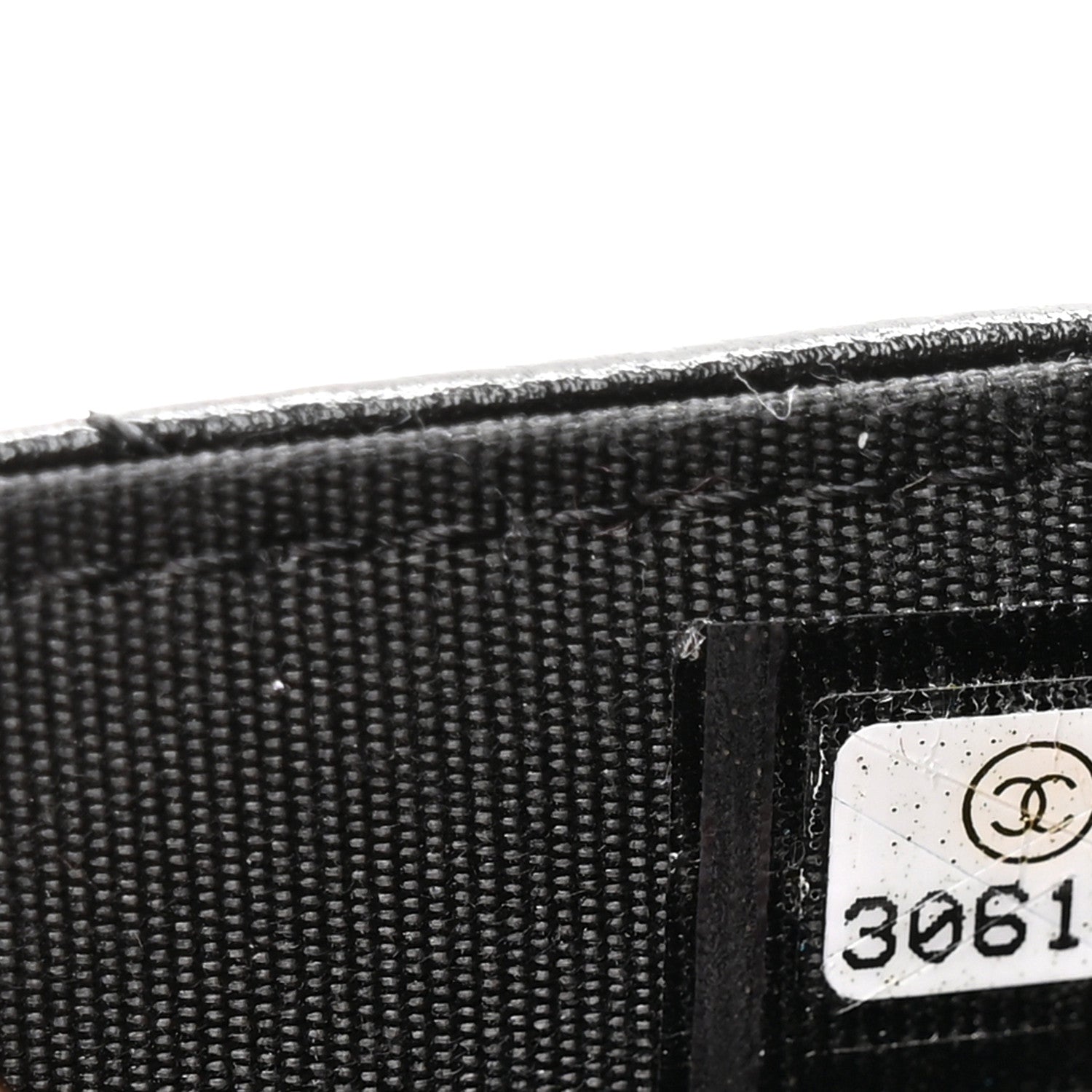 Lambskin Quilted Pearl Wallet On Chain WOC Black