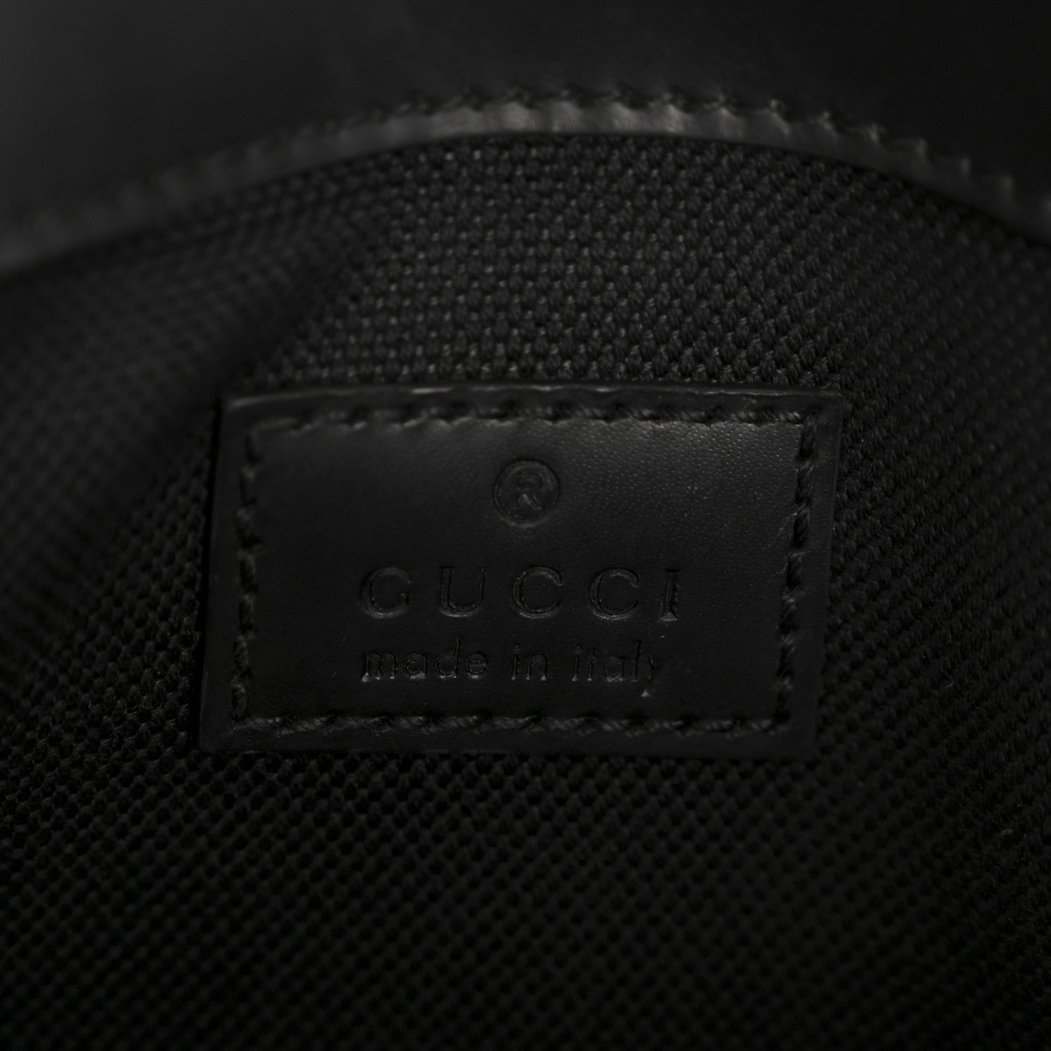 GG Supreme Monogram Web Slim Belt Bag Black Grey