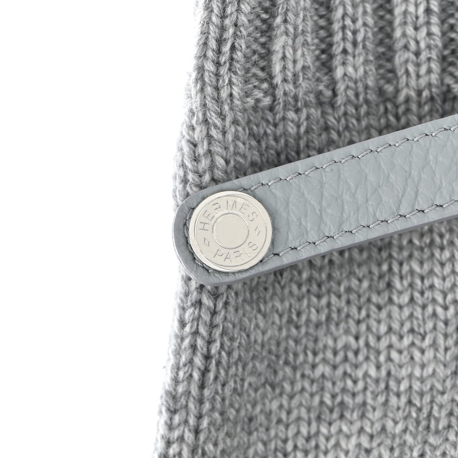 Cashmere Deerskin Baltimore Mittens S Light Grey