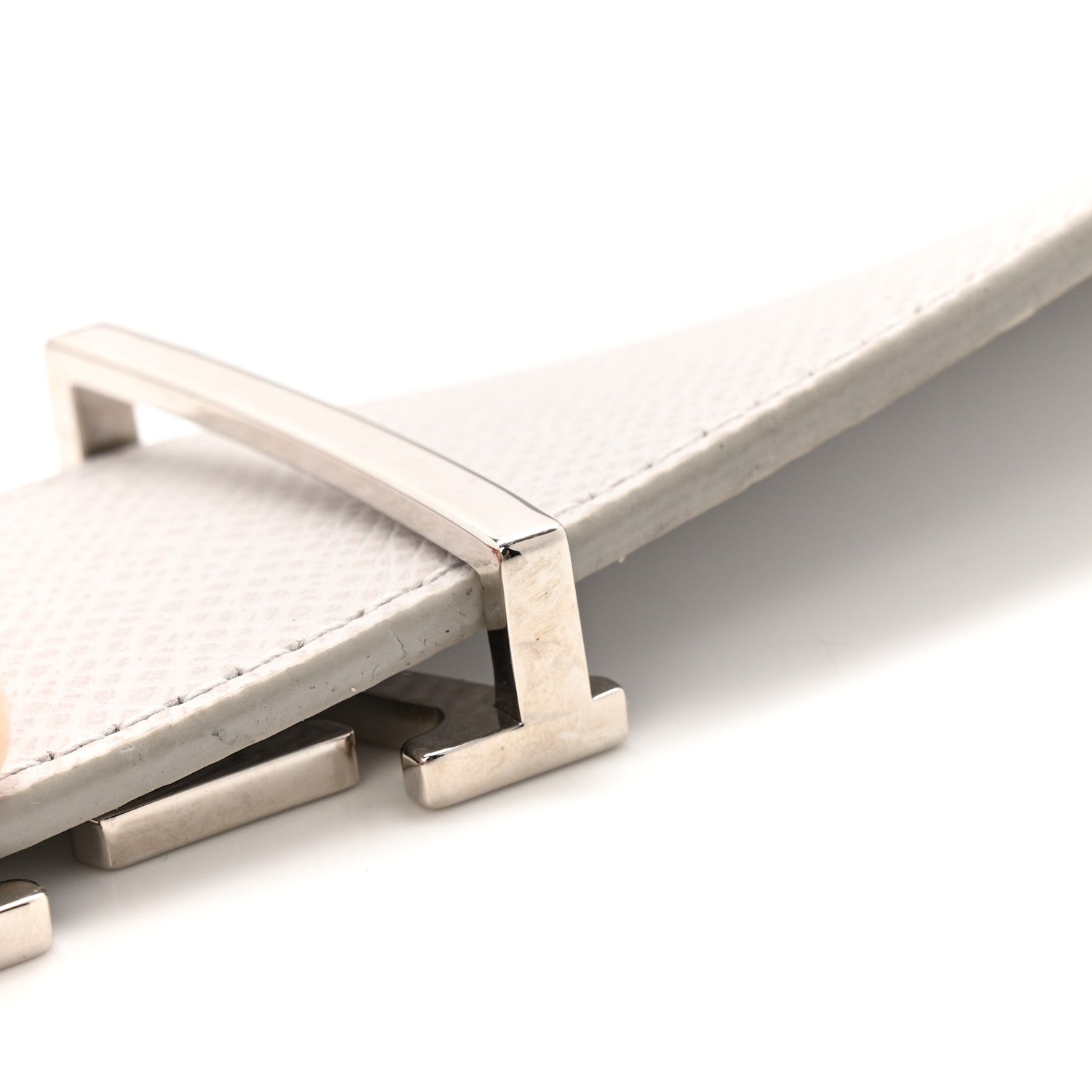 Taiga Monogram 40mm LV Initiales Belt 85 34 White