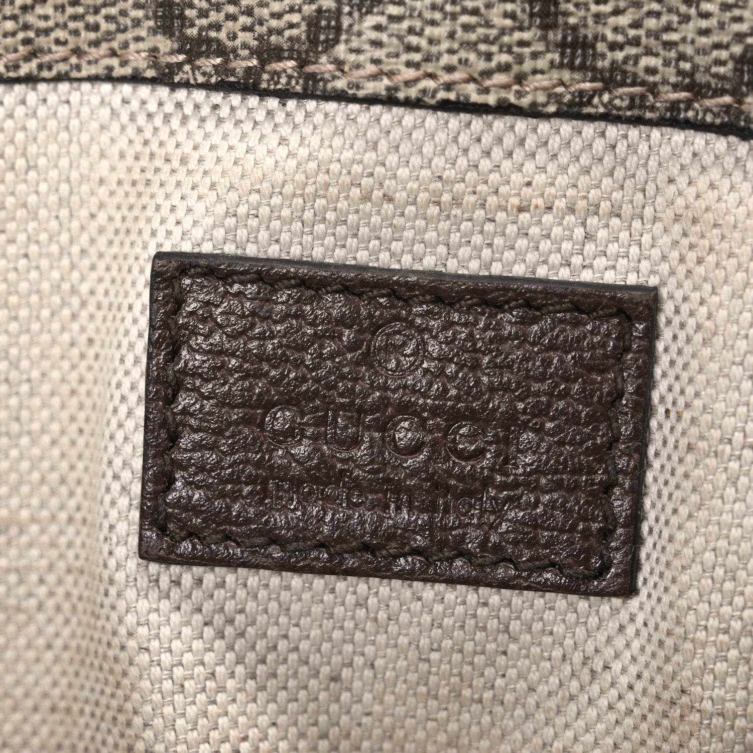 GG Supreme Monogram Neo Vintage Web Belt Bag Brown