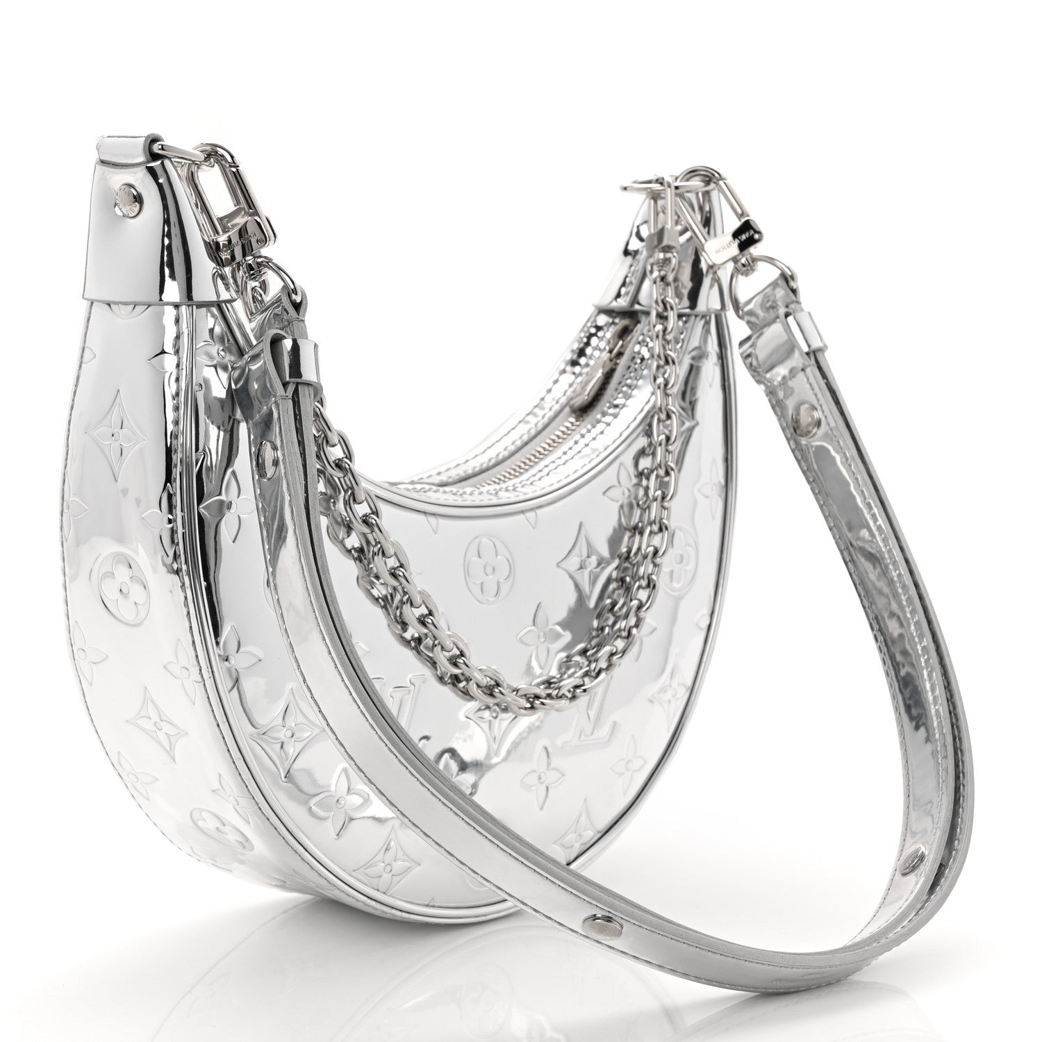 Monogram Miroir Loop PM Silver