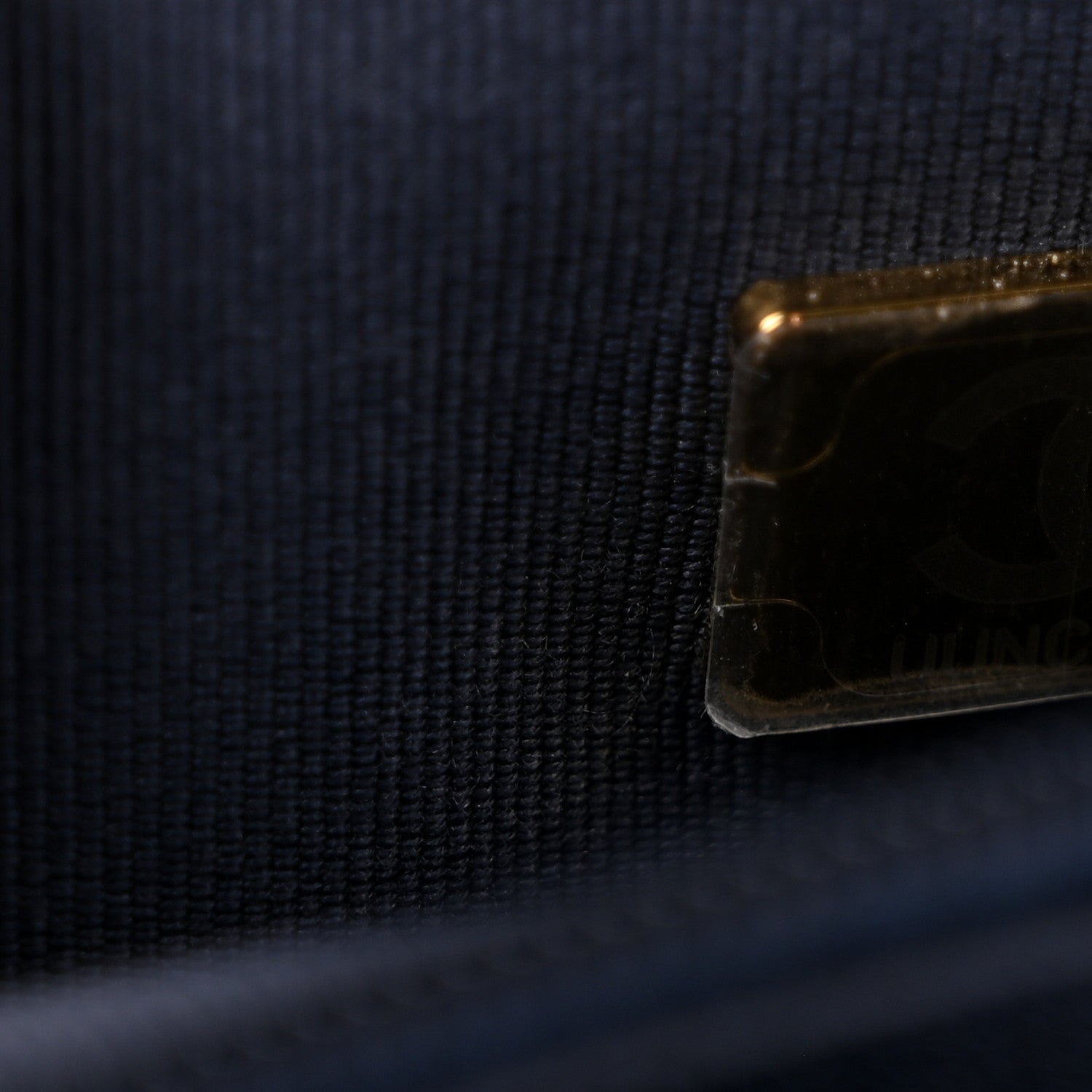 Lambskin Quilted Hold The Line Wallet On Chain WOC Dark Blue
