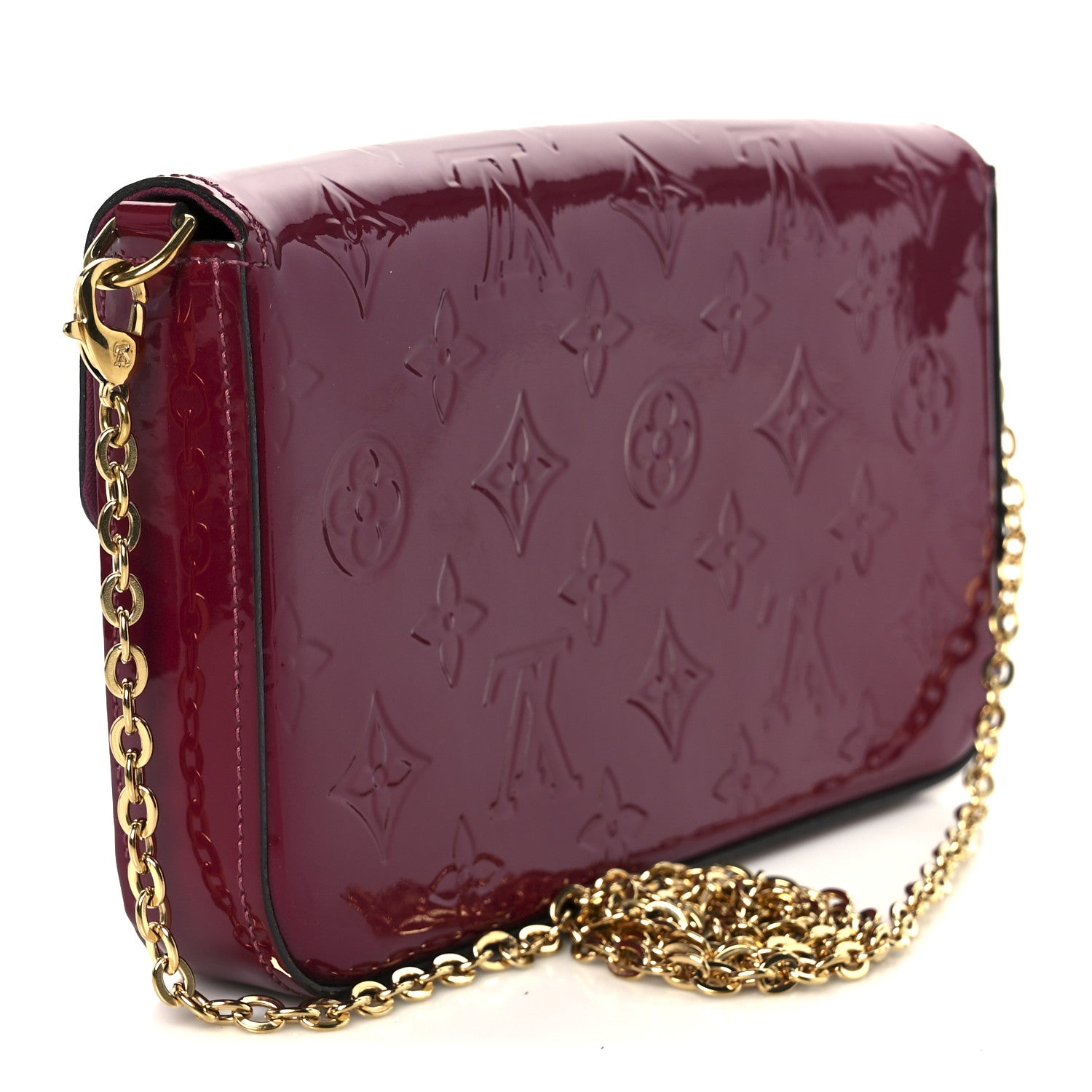 Vernis Felicie Chain Wallet Magenta