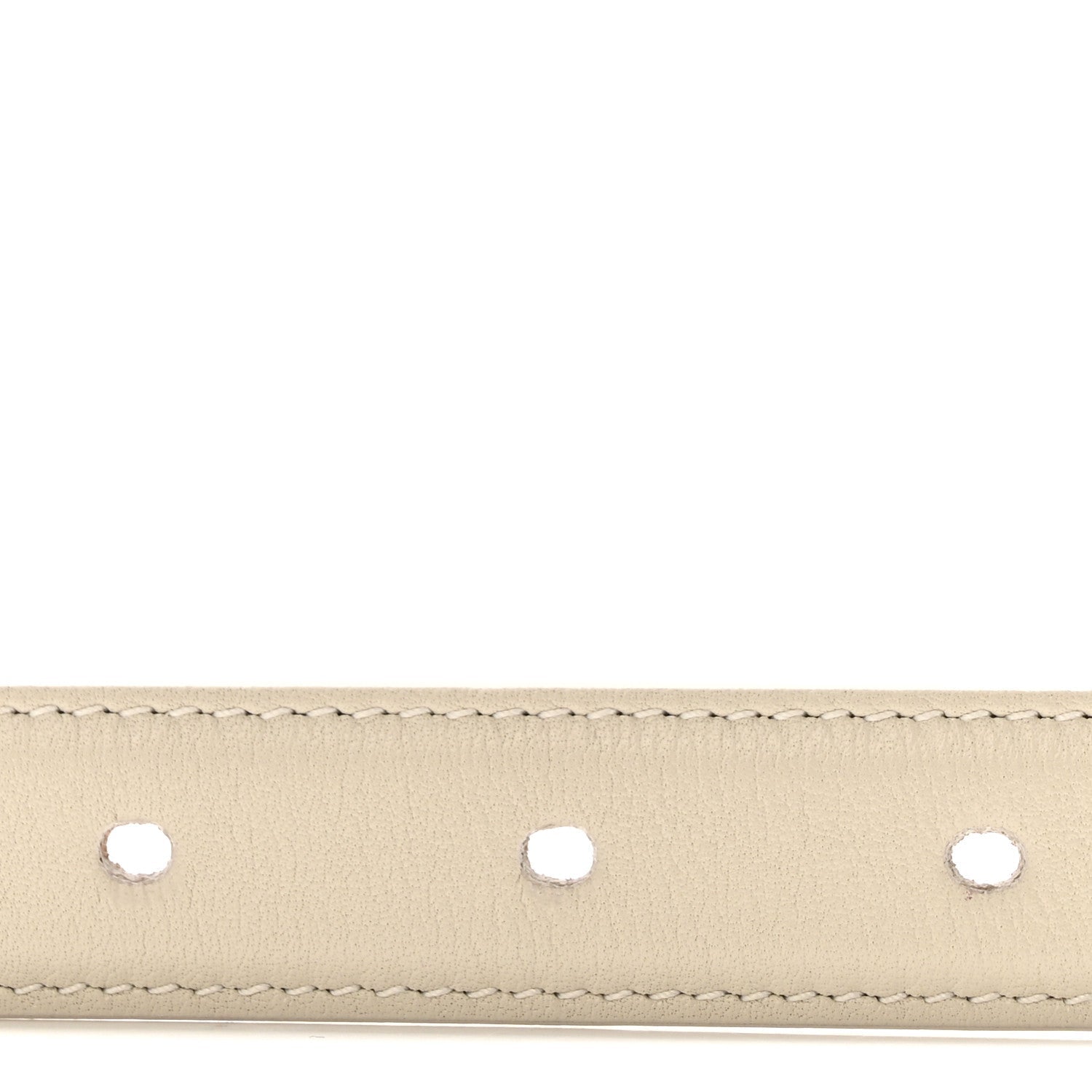 Smooth Calfskin Monogram Square Buckle Belt 80 32 Crema Soft