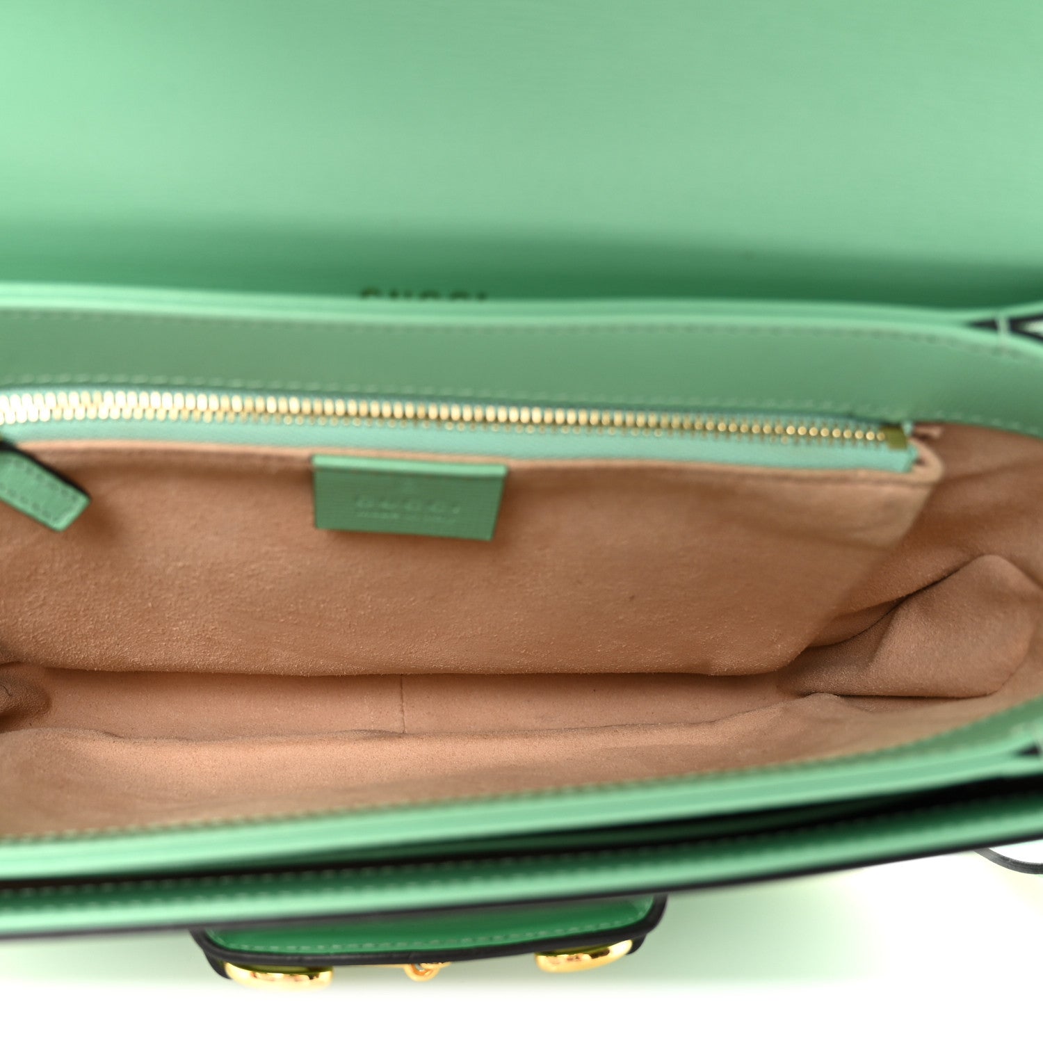 Azalea Calfskin Horsebit 1955 Shoulder Bag Light Green