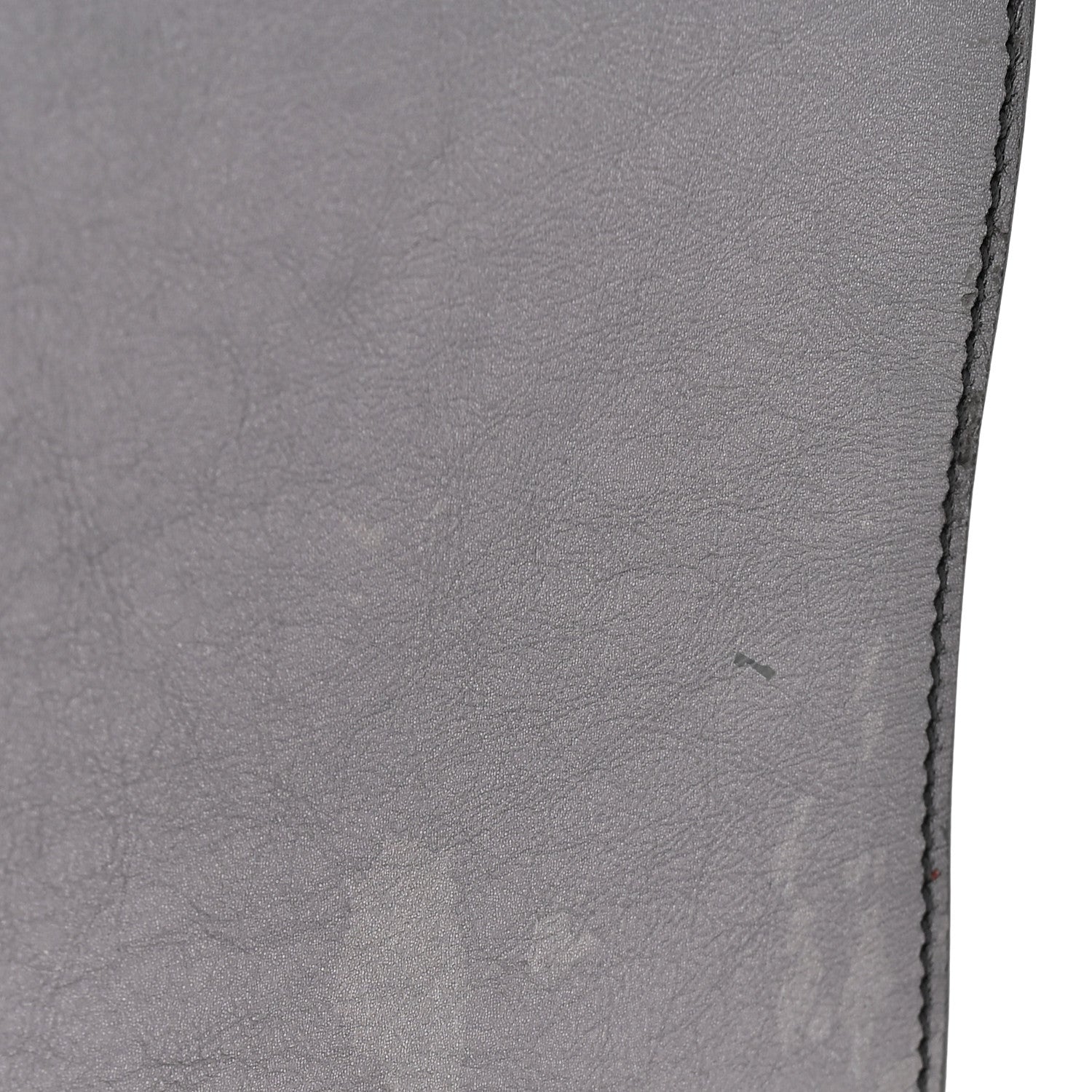 Metallic Calfskin Large Belle De Jour Clutch Dark Silver