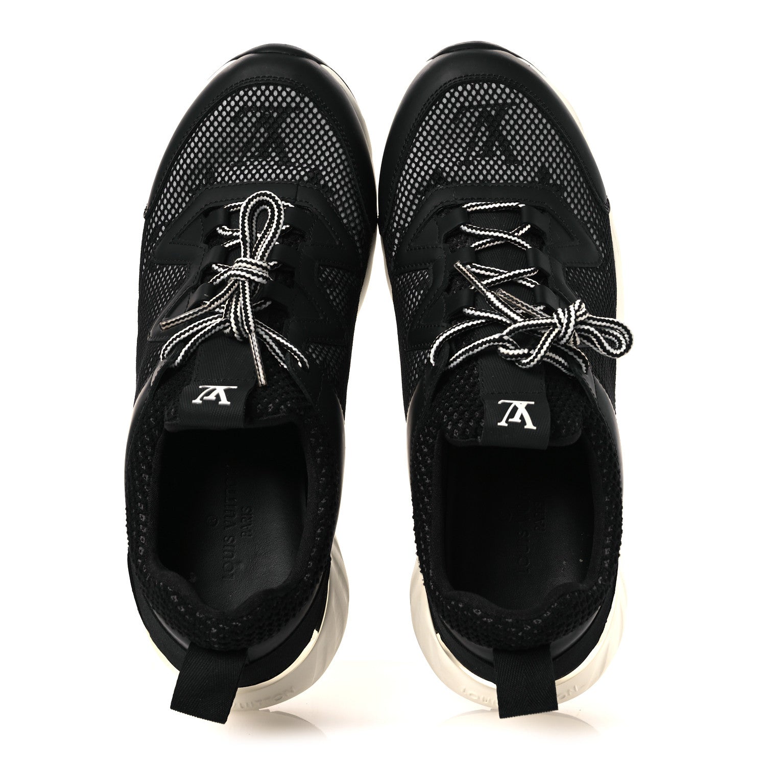 Technical Nylon Monogram Rubber Aftergame Sneakers 37 Black