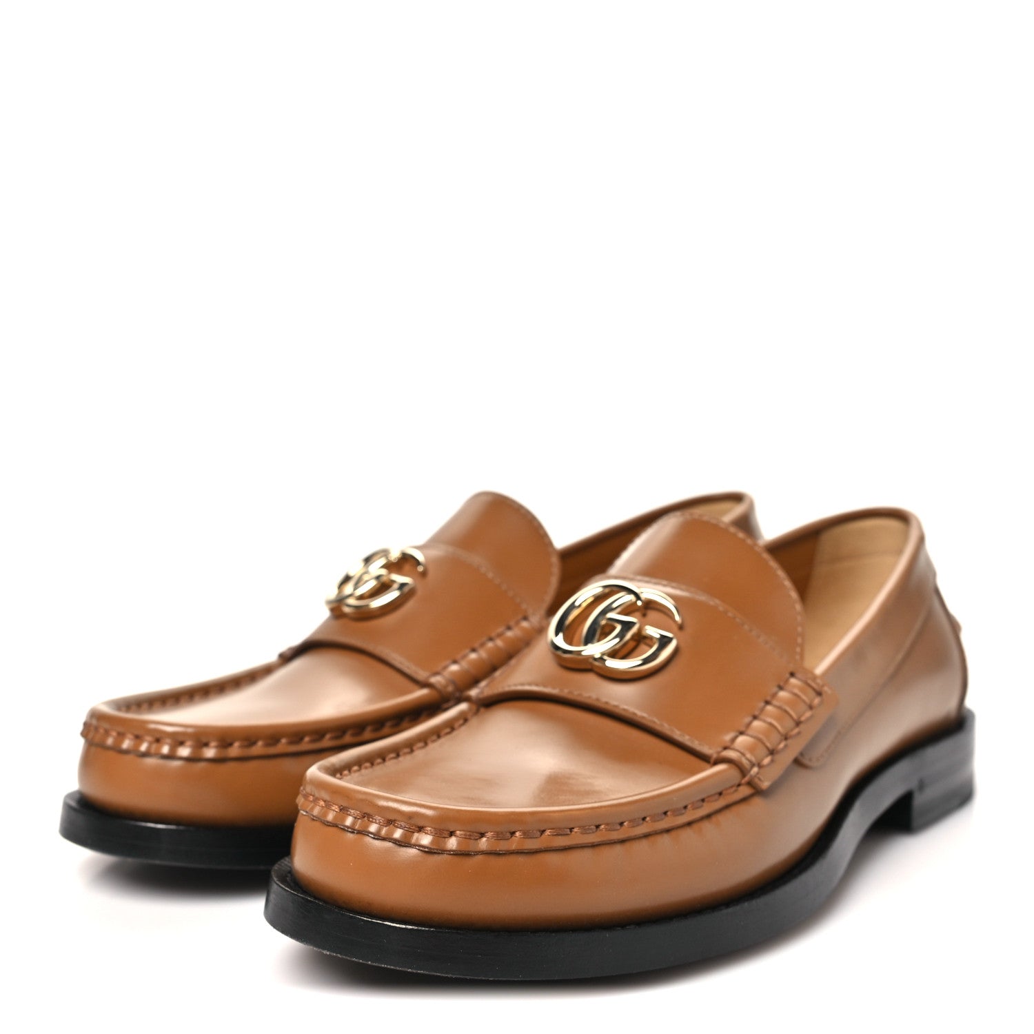Millennial Ribot Womens GG Marmont Loafers 36.5 Luminous Wood