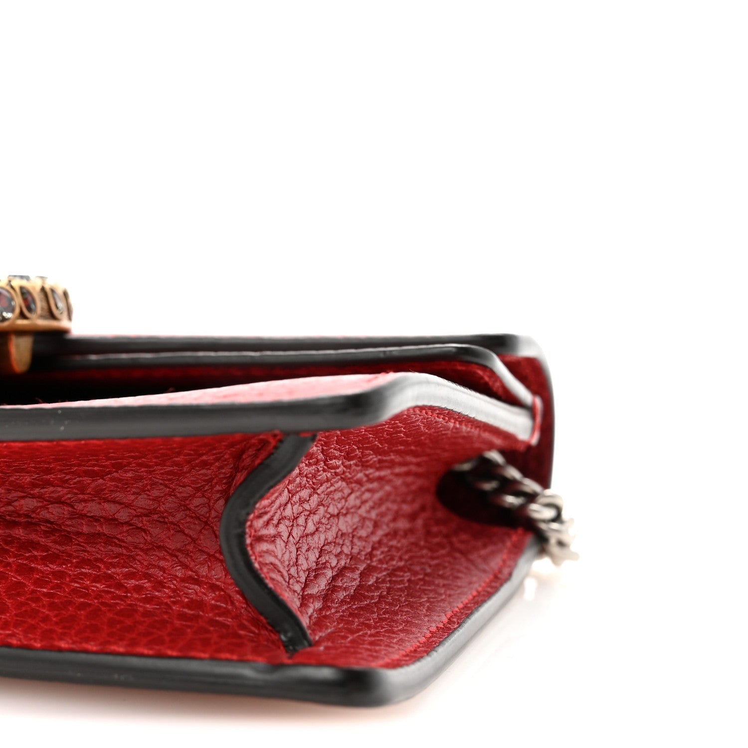 Calfskin Super Mini Dionysus Shoulder Bag Hibiscus Red
