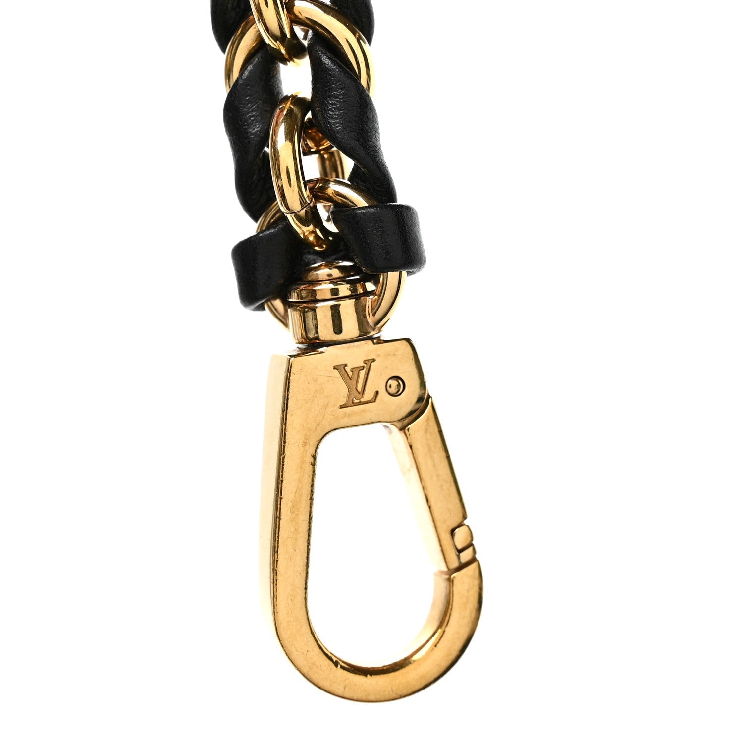 Calfskin Multi Pochette Chain Shoulder Strap Black Gold