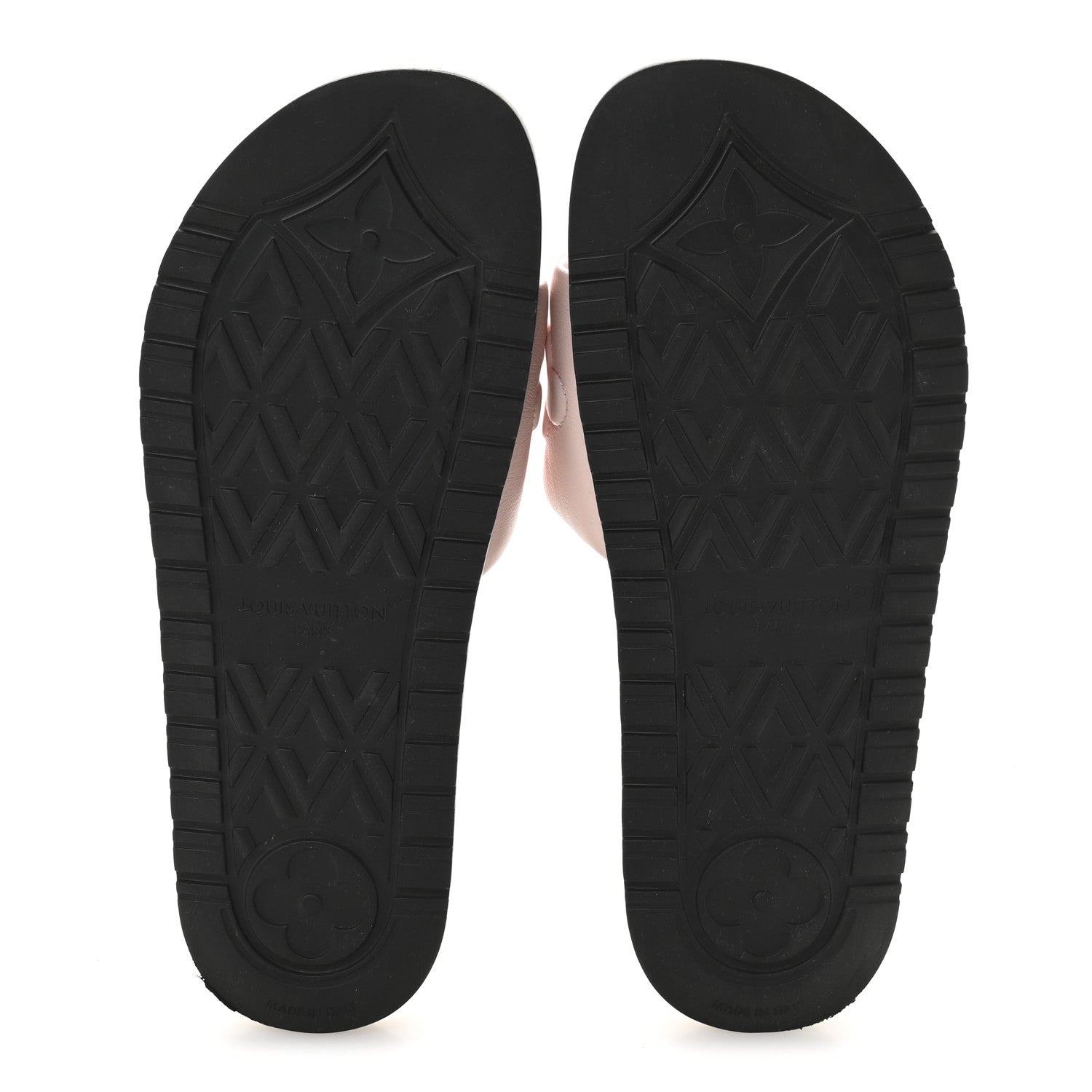 Lambskin Embossed Monogram Comfort Mules 41 Rose Clair