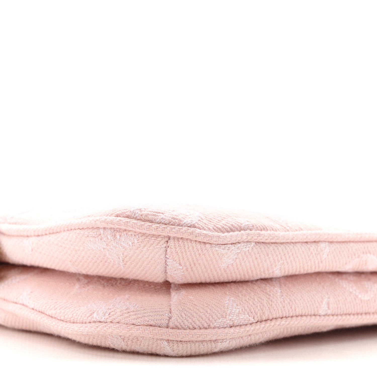 Monogram Denim Liv Pochette Washed Pink