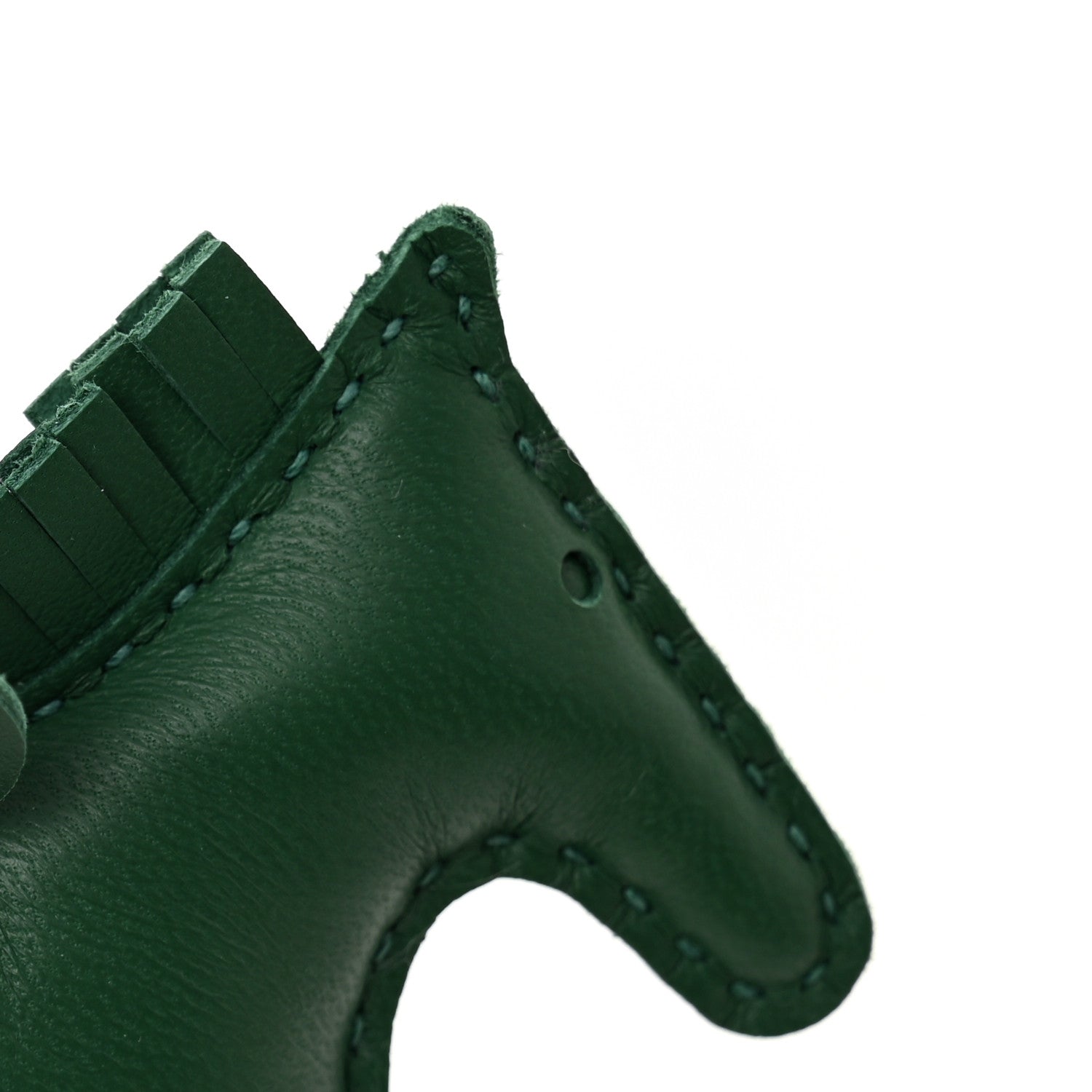 Milo Lambskin Grigri Rodeo Horse Bag Charm PM Vert Moyen