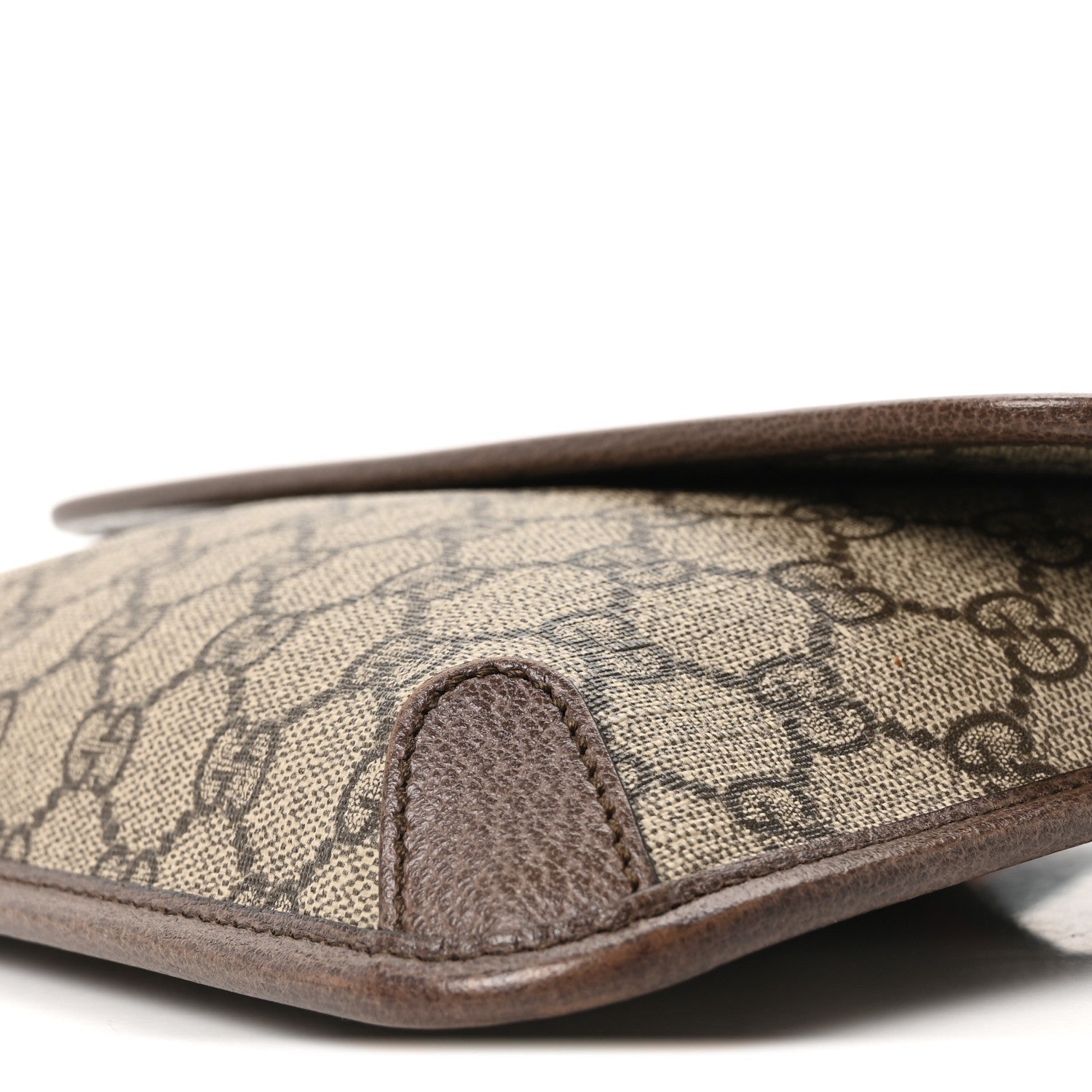 GG Supreme Monogram Neo Vintage Web Belt Bag Brown