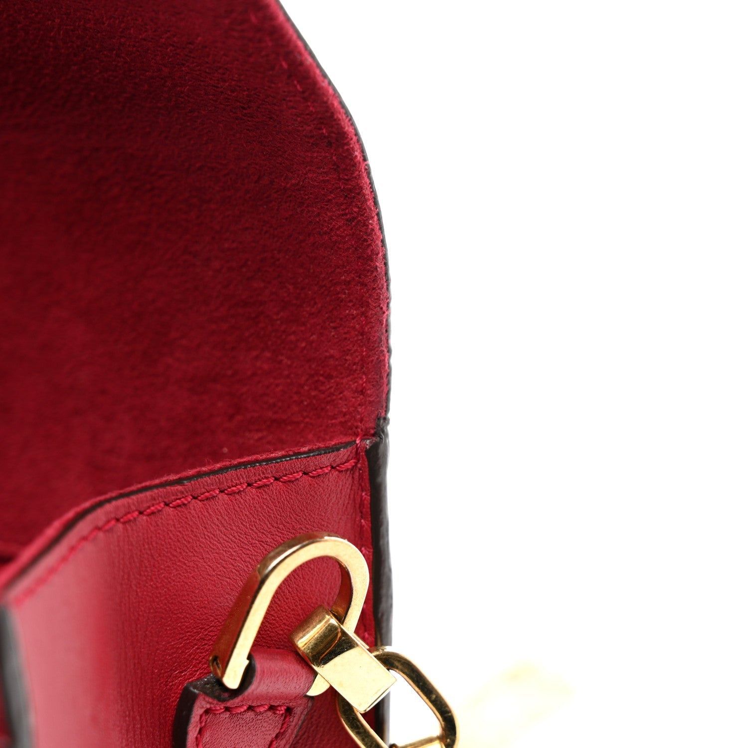 Calfskin Chain Louise MM Red