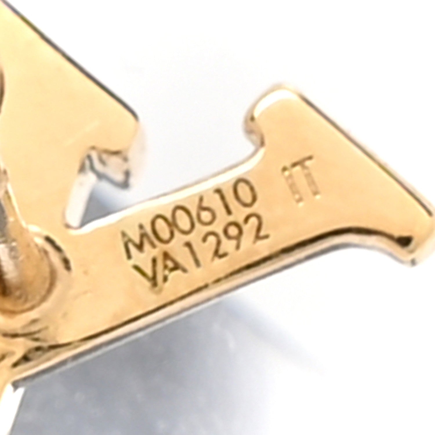 Metal LV Iconic Earrings Gold